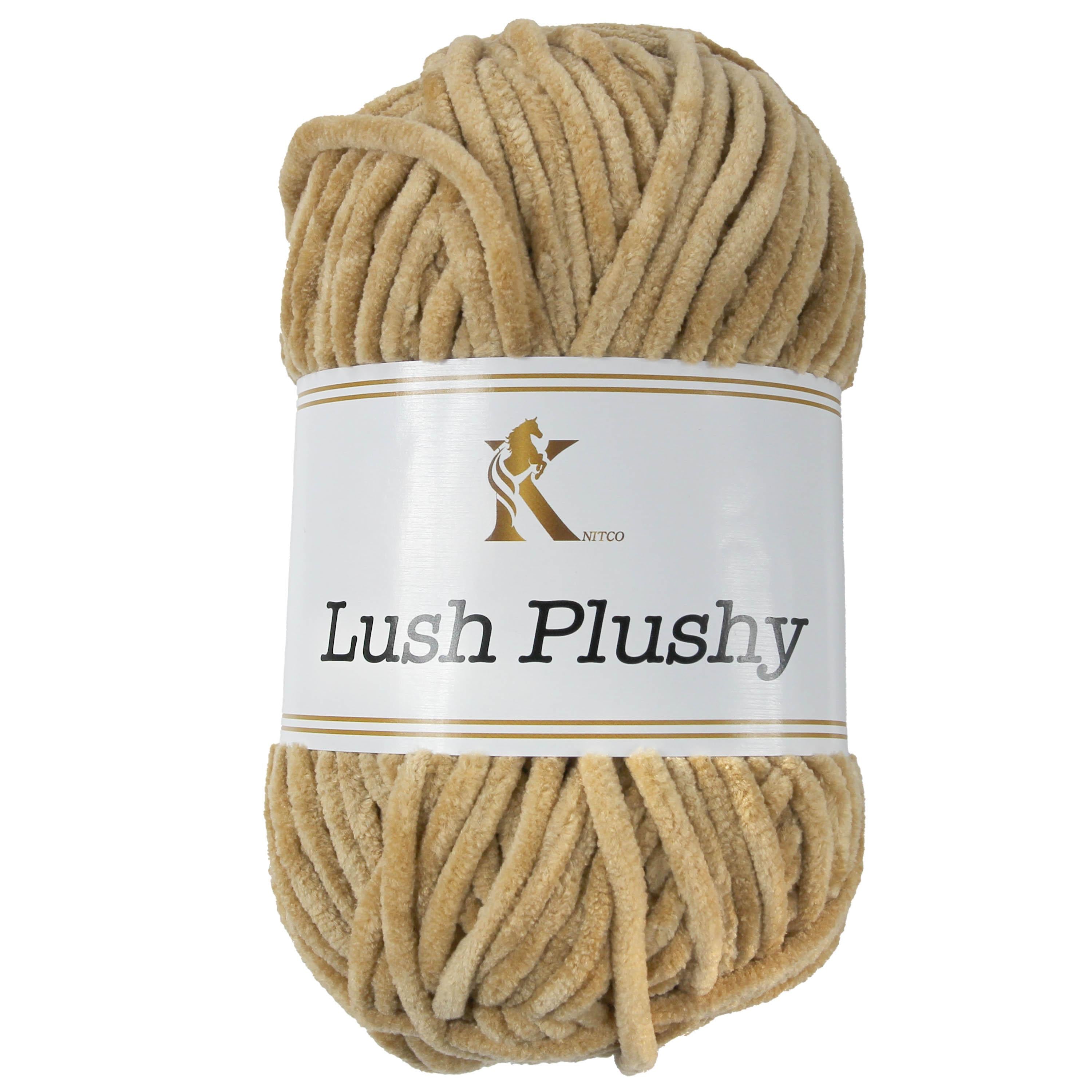 Knit co Lush Plushy / Chenille Chunky - 100g: 100% Polyester