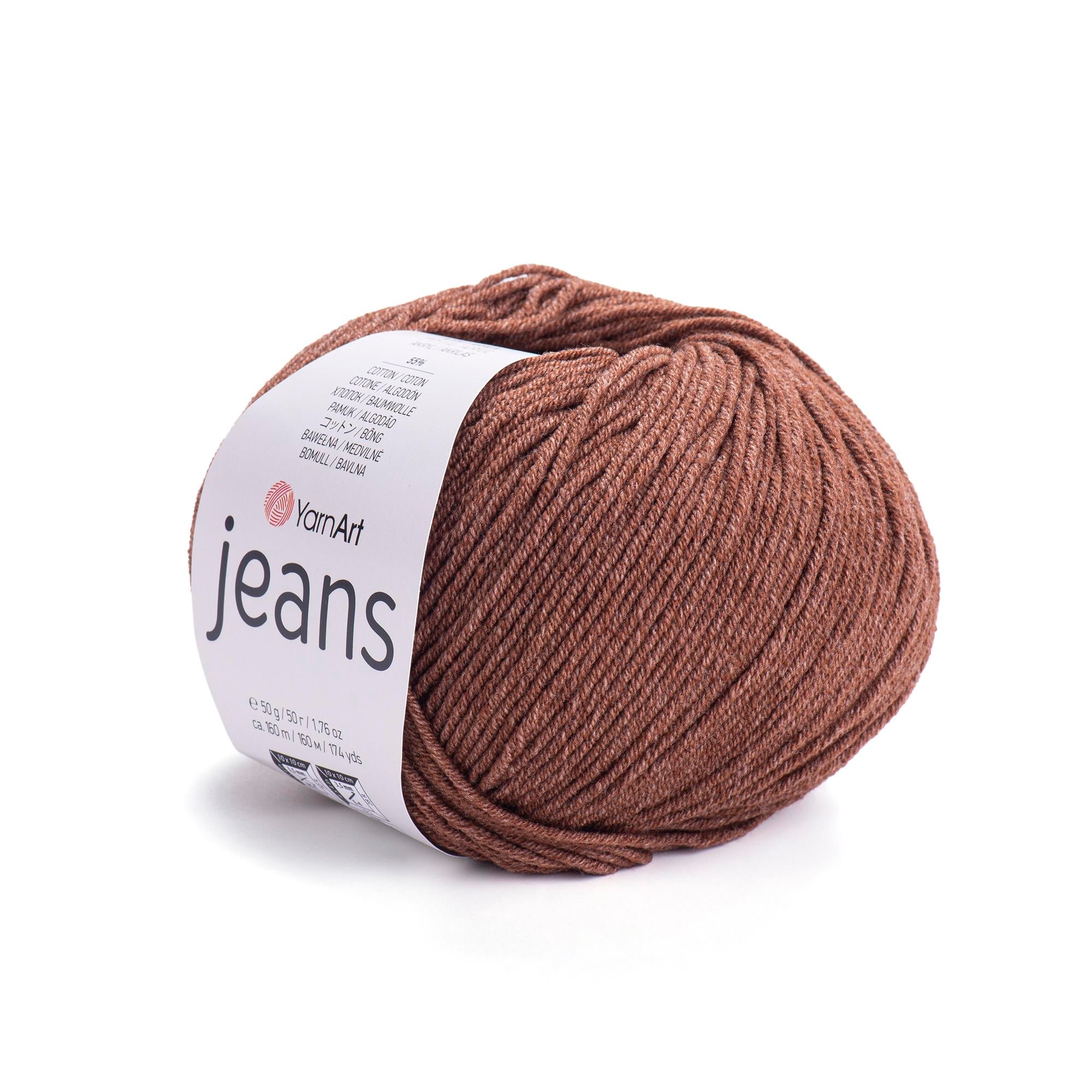 Yarn Art - JEANS - 55% Cotton 45% Acrylic, 160m Knitting and Crochet Yarn