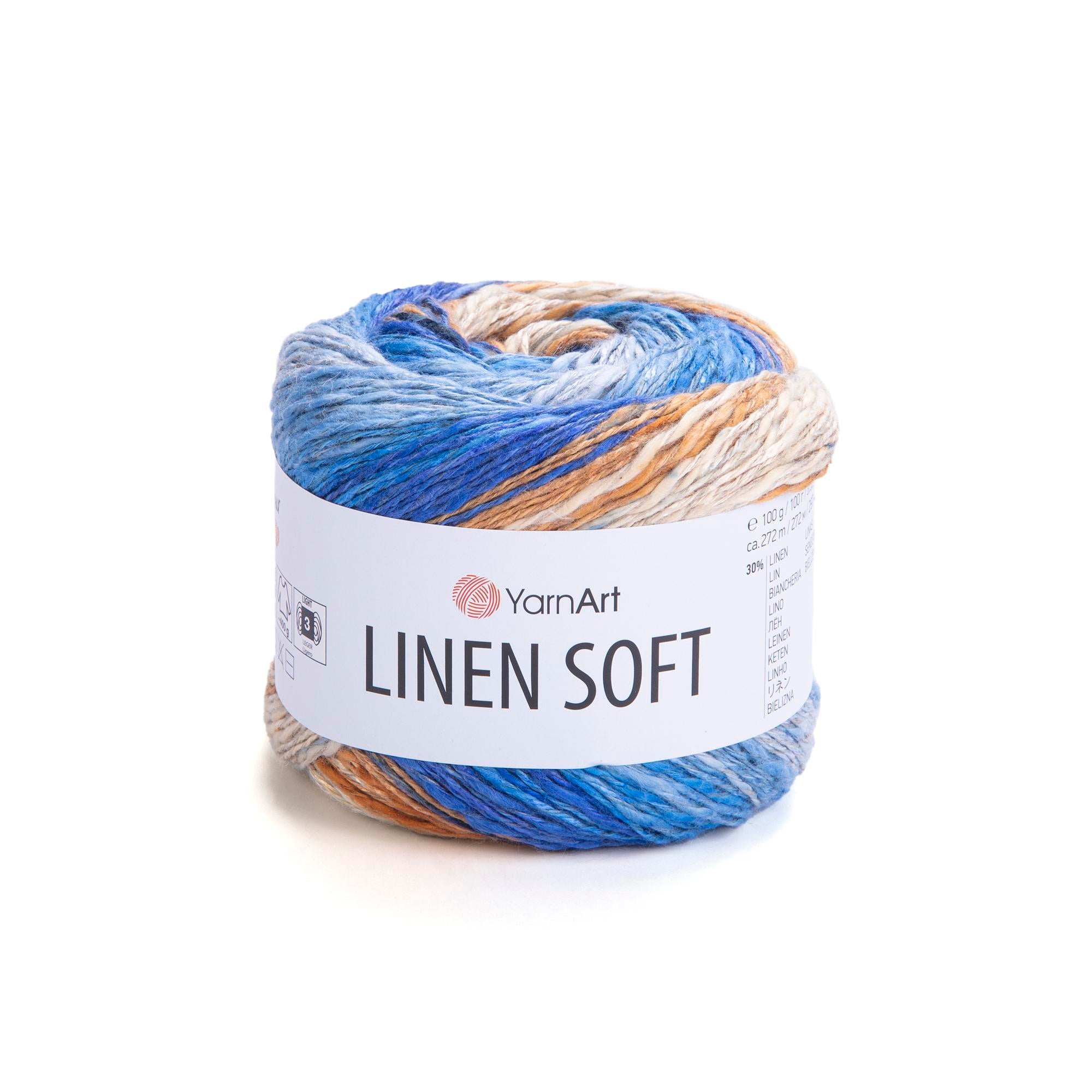 Yarn Art Linen Soft / 100g Double Knit 30% Linen - 36% Viscose - 34% Cotton