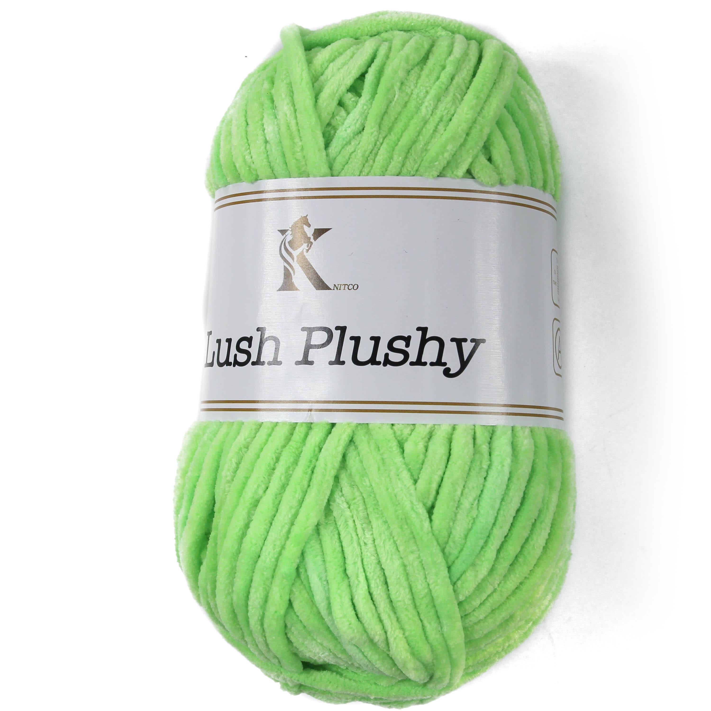 Knit co Lush Plushy / Chenille Chunky - 100g: 100% Polyester