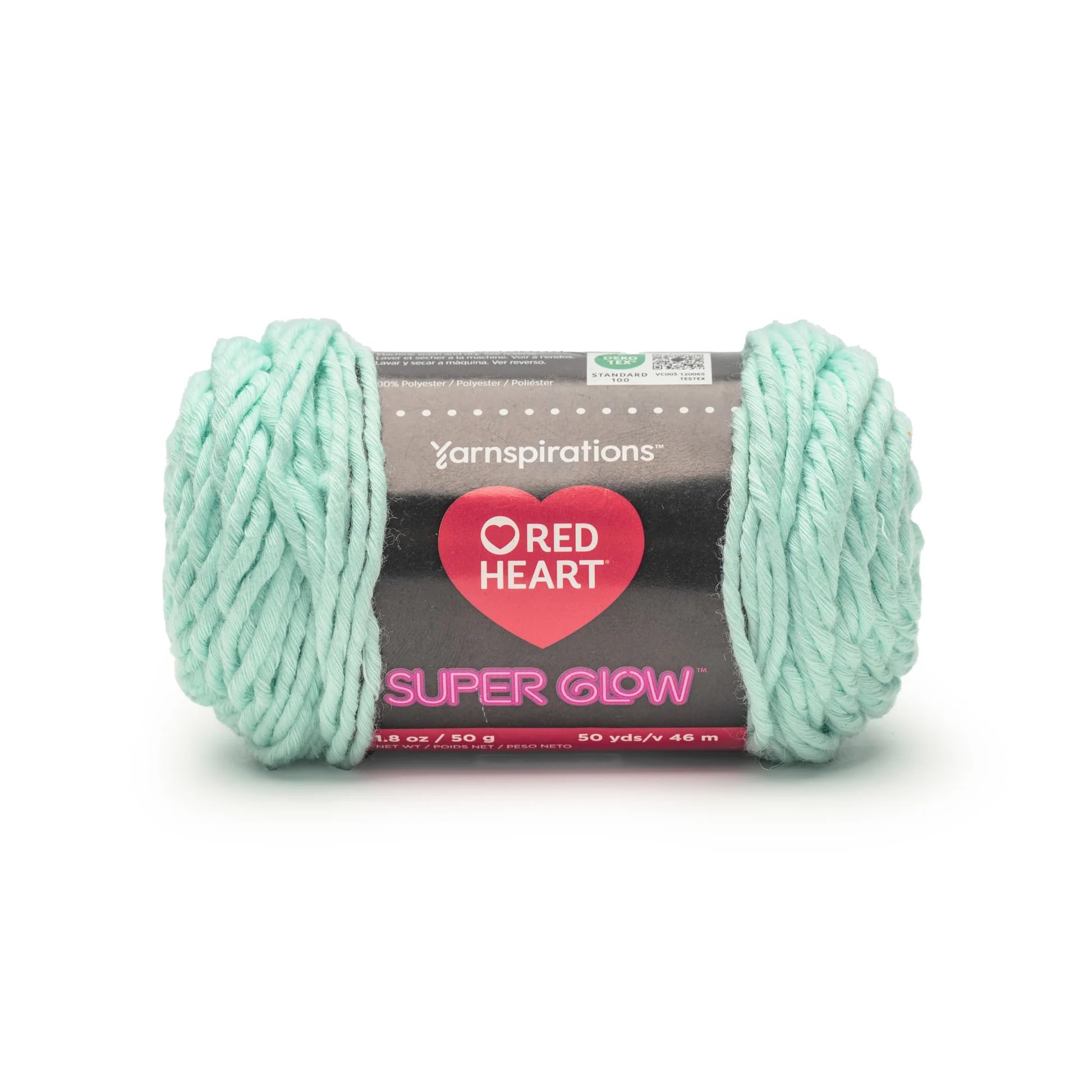 Red Heart Super Glow Yarn,100% Polyester, 50 g, 46 m