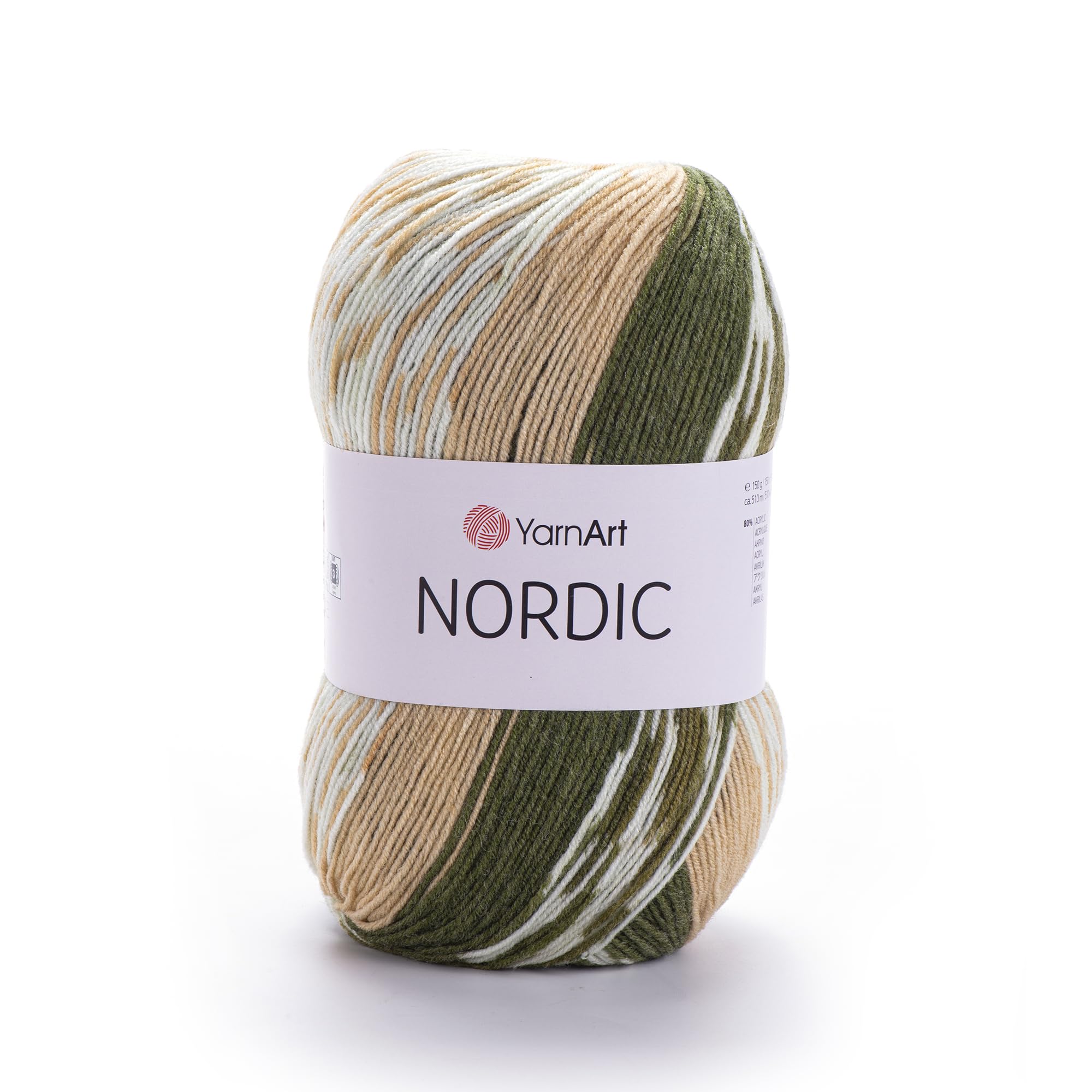 YarnArt Nordic - 20% Wool - 80% Acrylic - 150g - 510m
