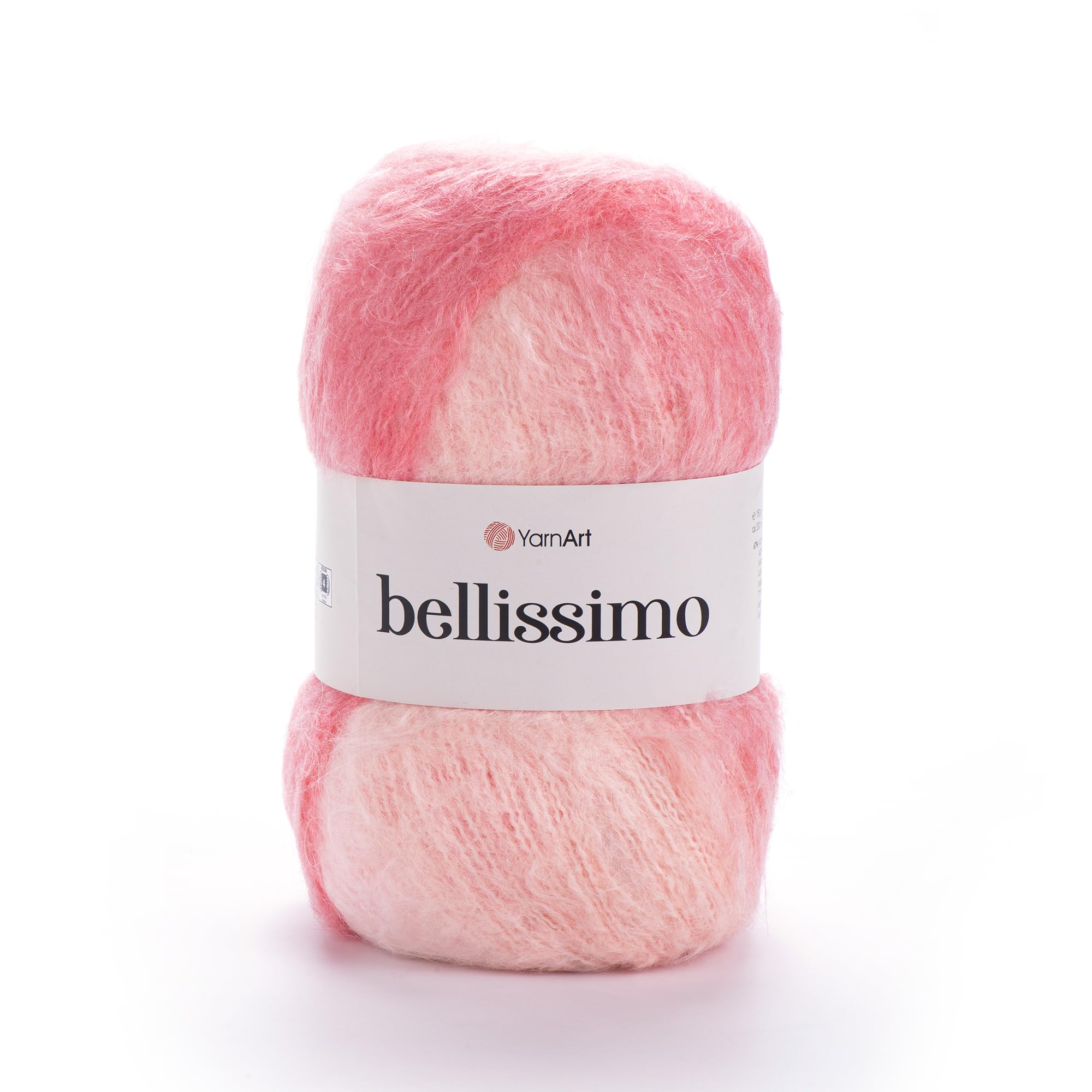 YarnArt Bellissimo - 13% Mohair - 67% Acrylic - 4% Polyamide - 16% Polyester