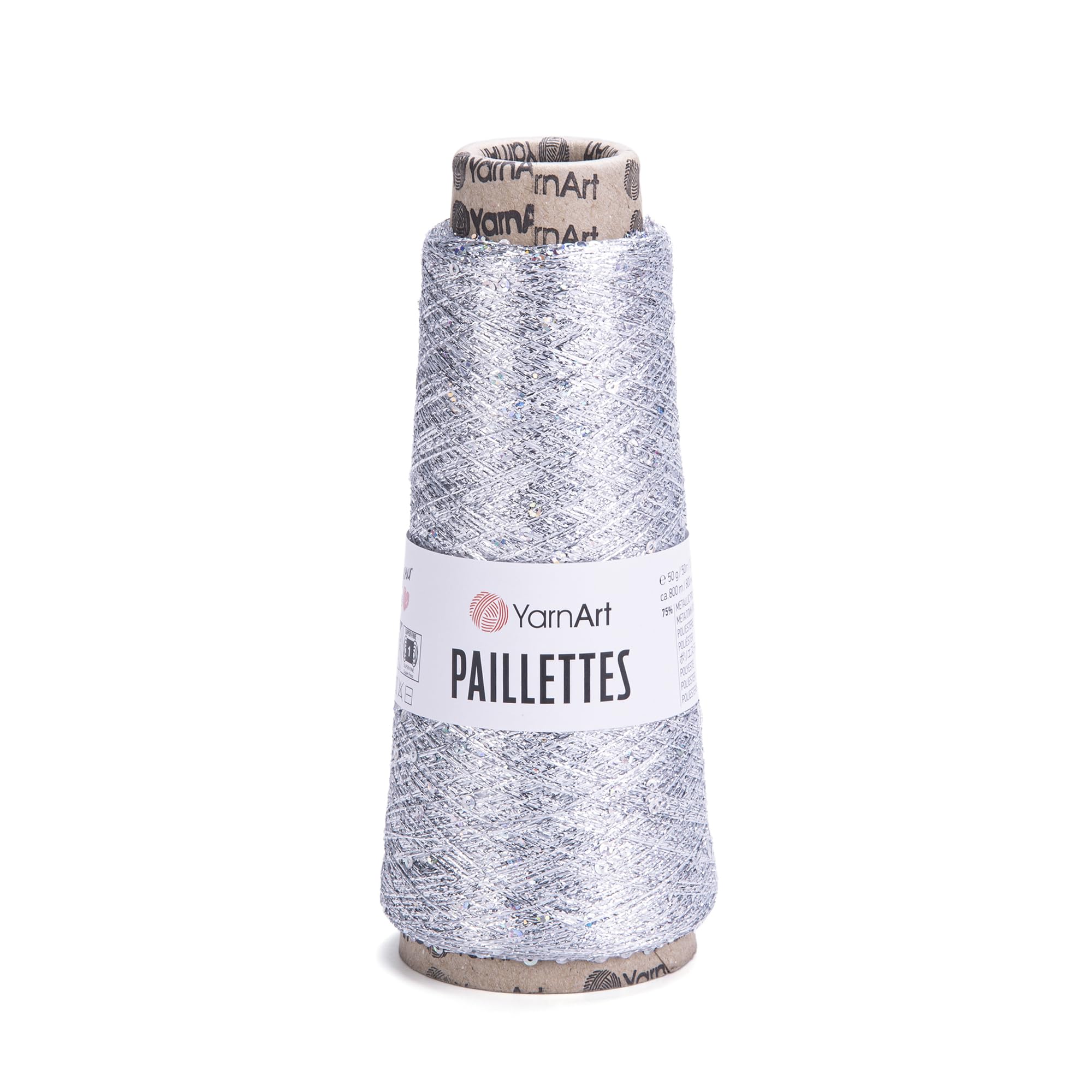 YarnArt Paillettes - 75% Metallic Polyester - 25% Payette Polyester