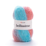 YarnArt Bellissimo - 13% Mohair - 67% Acrylic - 4% Polyamide - 16% Polyester