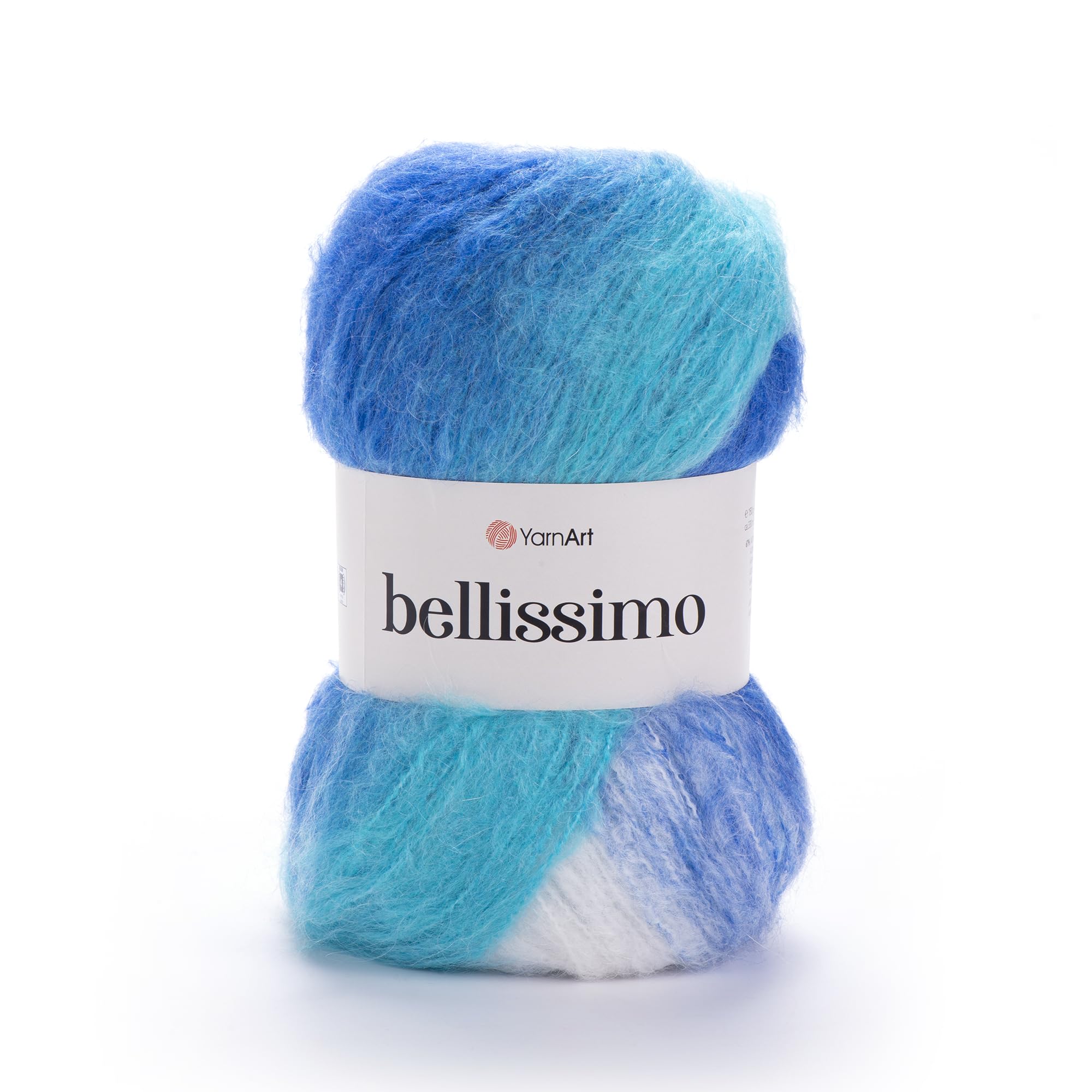 YarnArt Bellissimo - 13% Mohair - 67% Acrylic - 4% Polyamide - 16% Polyester