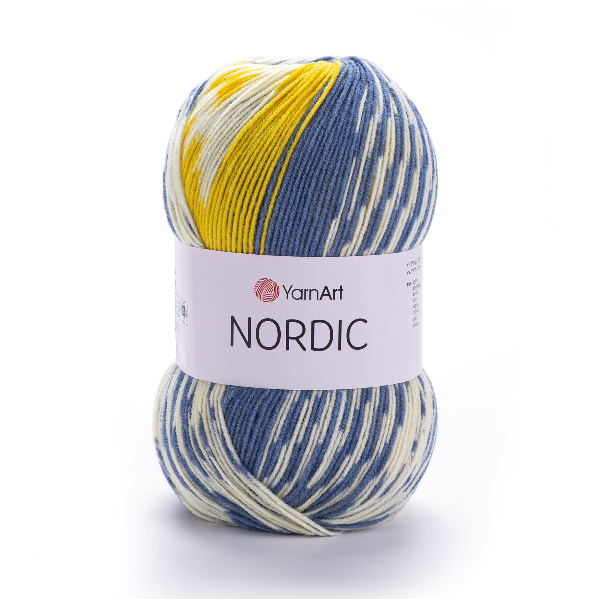 YarnArt Nordic - 20% Wool - 80% Acrylic - 150g - 510m