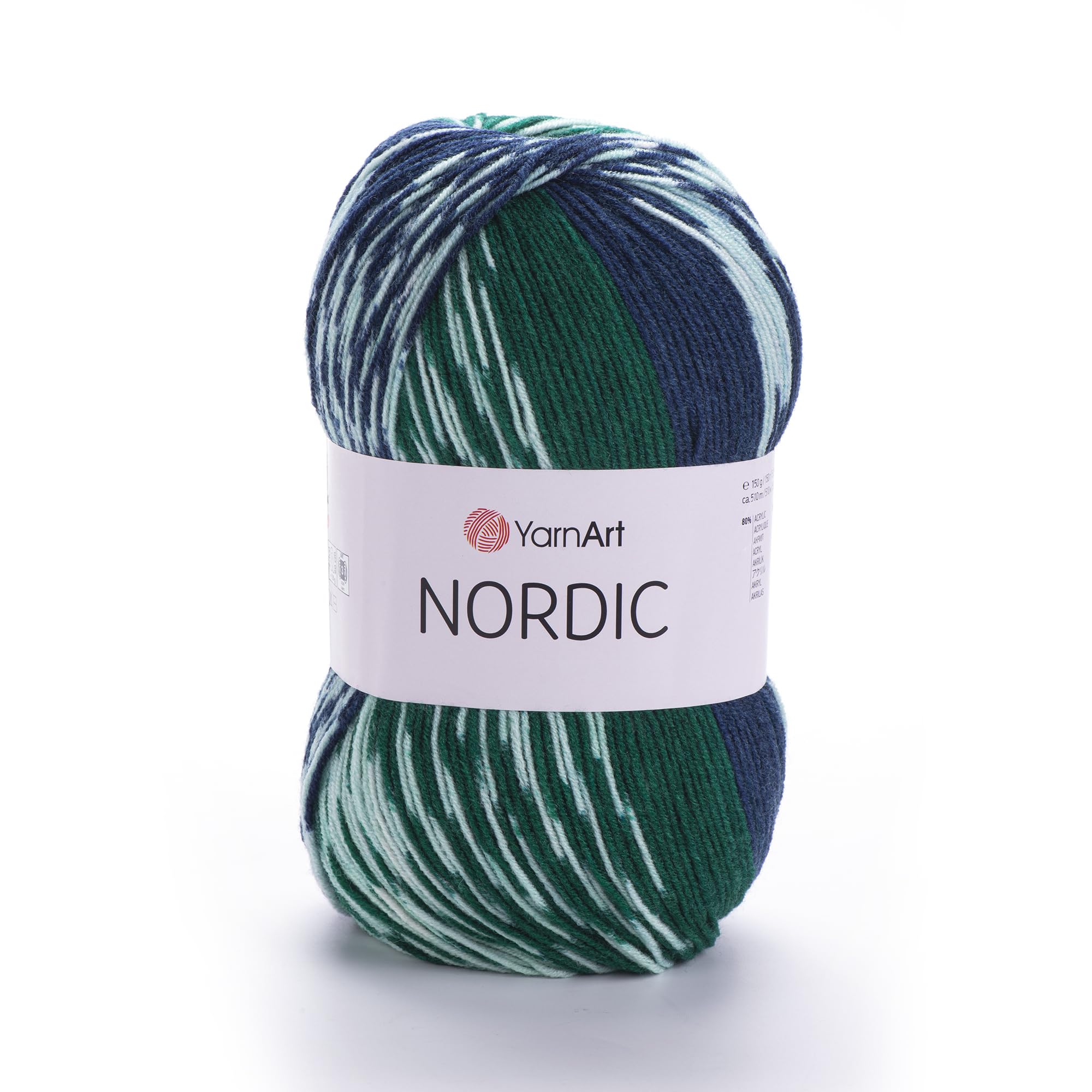 YarnArt Nordic - 20% Wool - 80% Acrylic - 150g - 510m