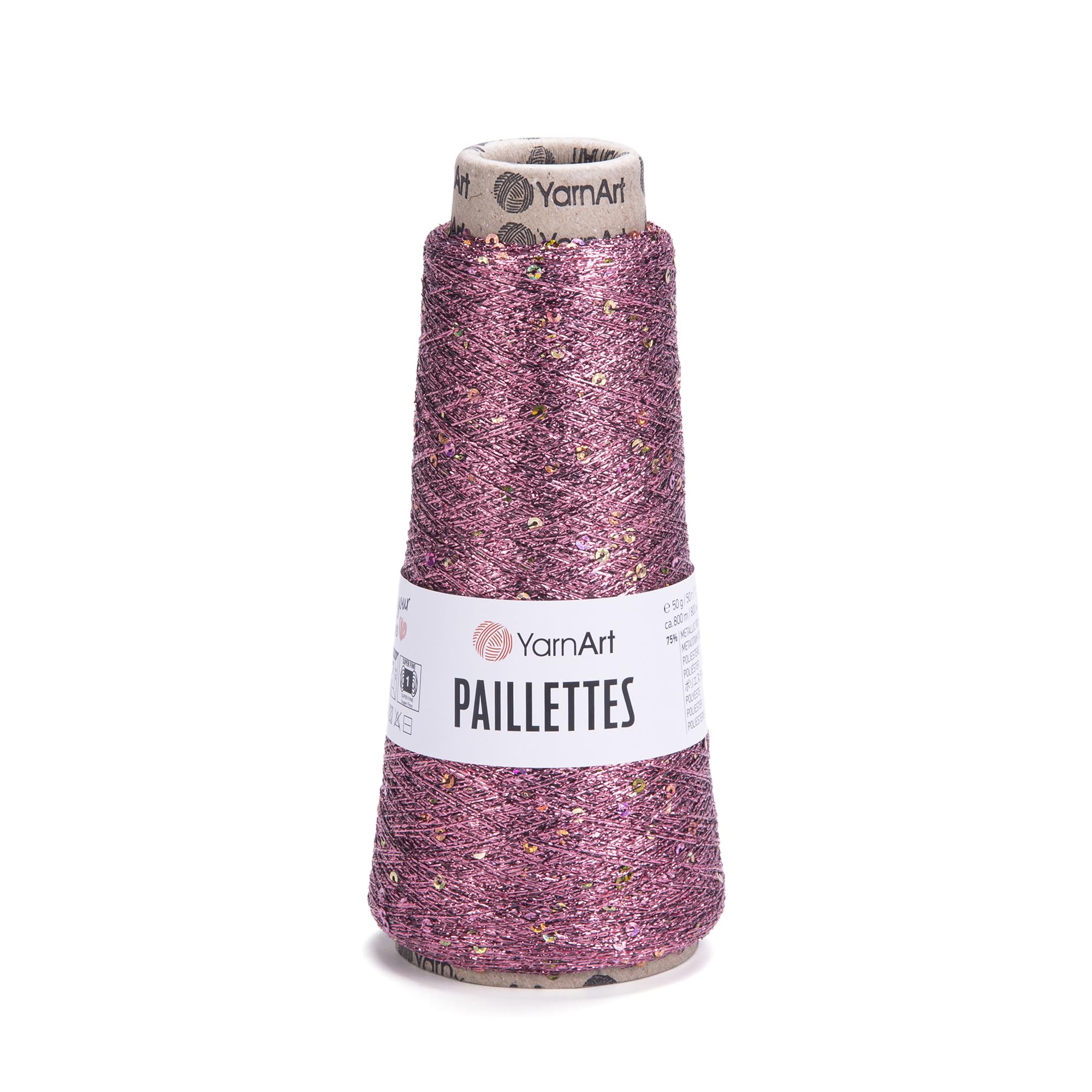 YarnArt Paillettes - 75% Metallic Polyester - 25% Payette Polyester