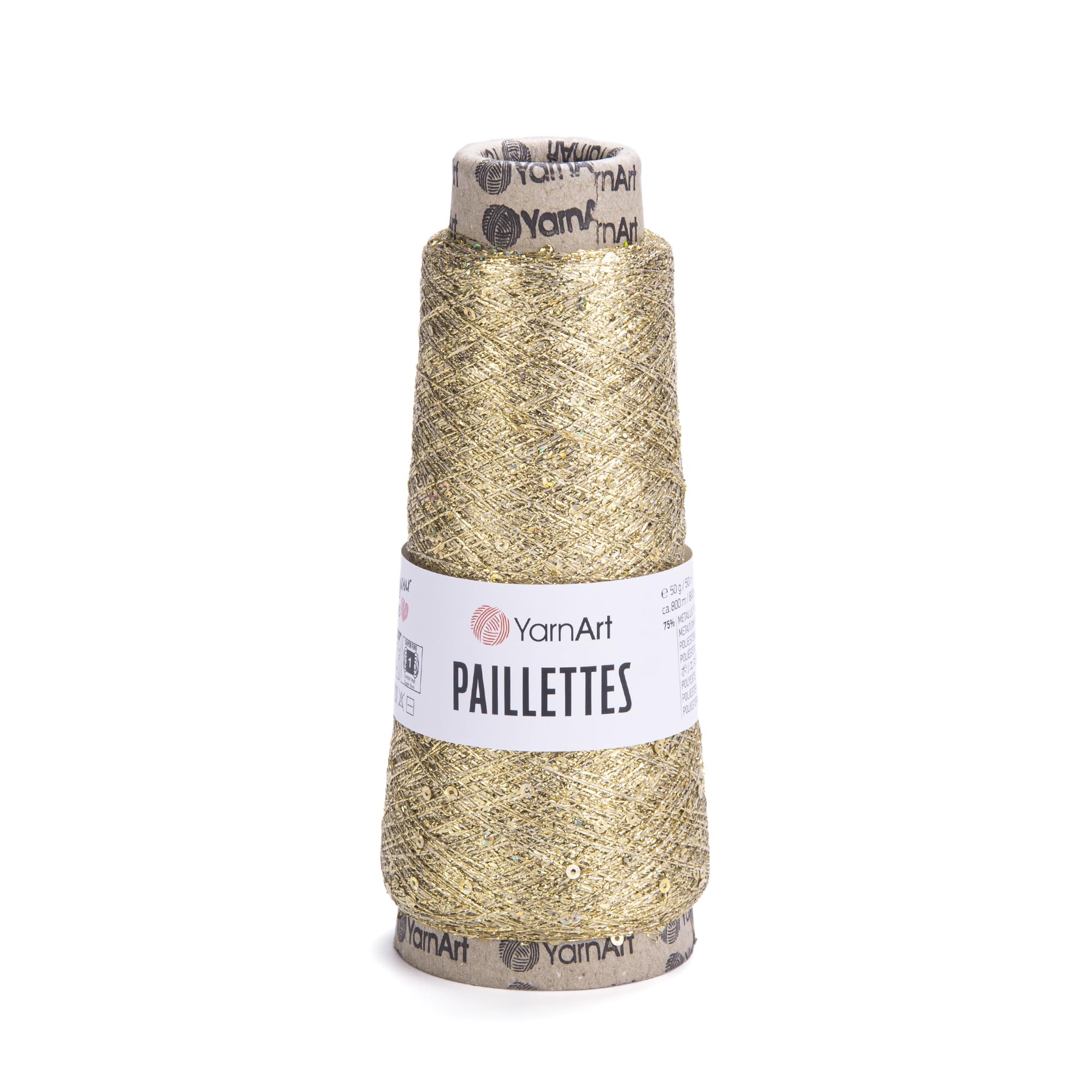 YarnArt Paillettes - 75% Metallic Polyester - 25% Payette Polyester