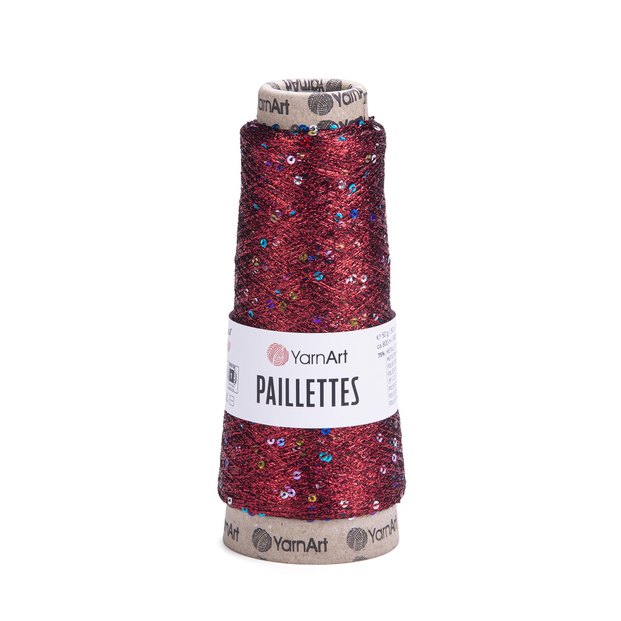 YarnArt Paillettes - 75% Metallic Polyester - 25% Payette Polyester