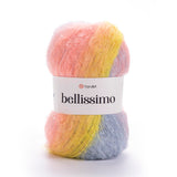 YarnArt Bellissimo - 13% Mohair - 67% Acrylic - 4% Polyamide - 16% Polyester