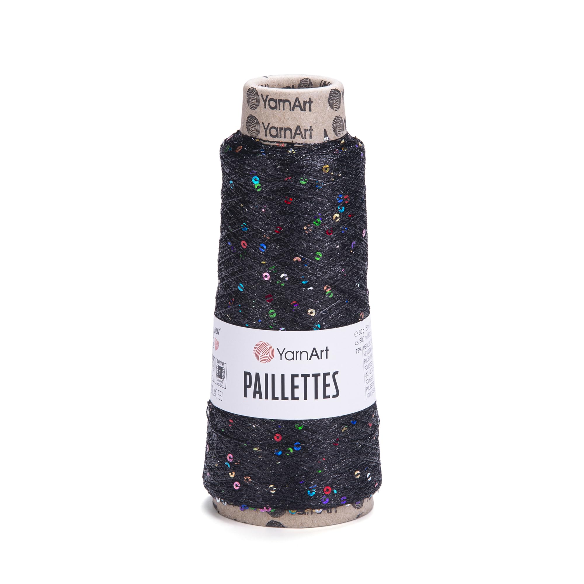 YarnArt Paillettes - 75% Metallic Polyester - 25% Payette Polyester