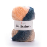 YarnArt Bellissimo - 13% Mohair - 67% Acrylic - 4% Polyamide - 16% Polyester
