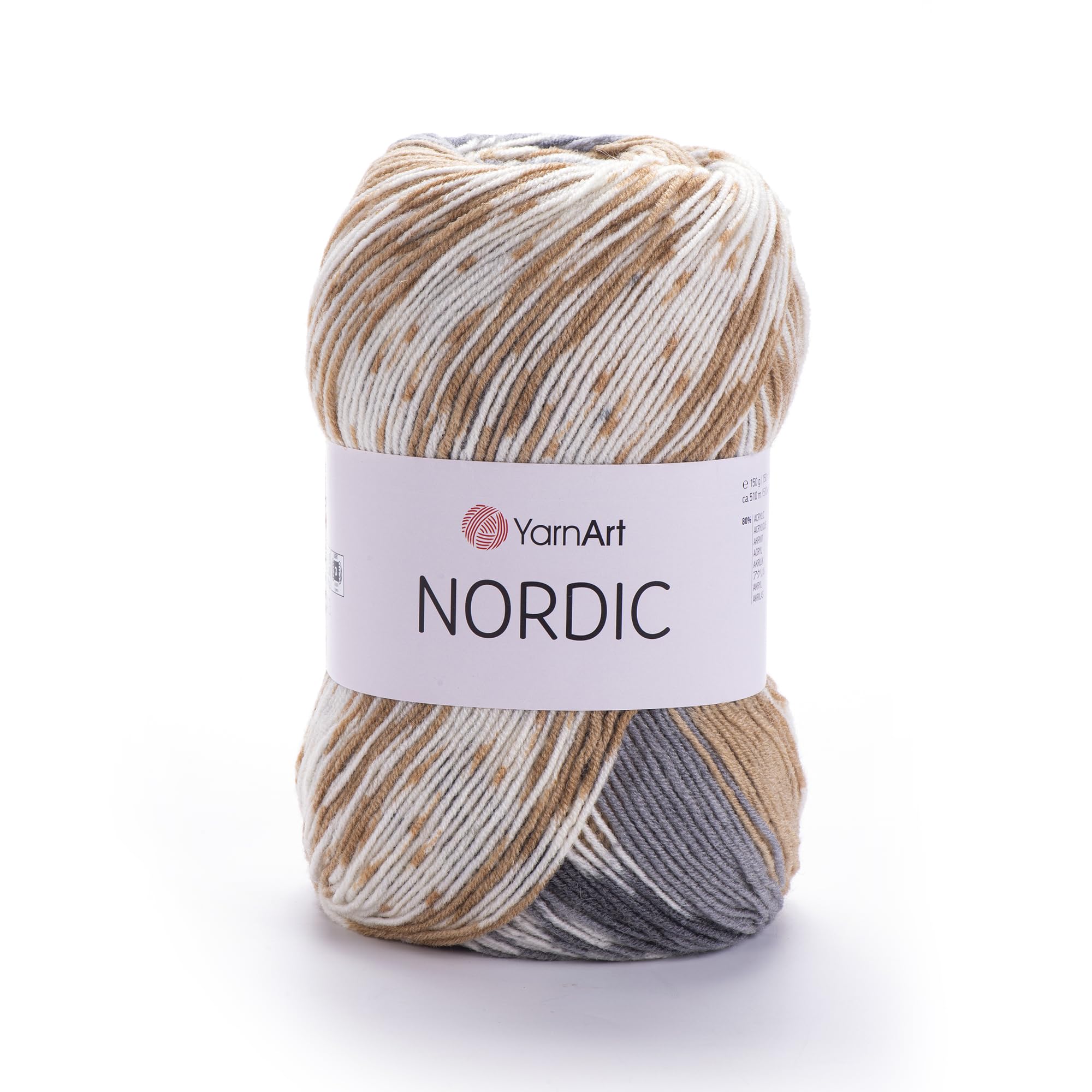 YarnArt Nordic - 20% Wool - 80% Acrylic - 150g - 510m
