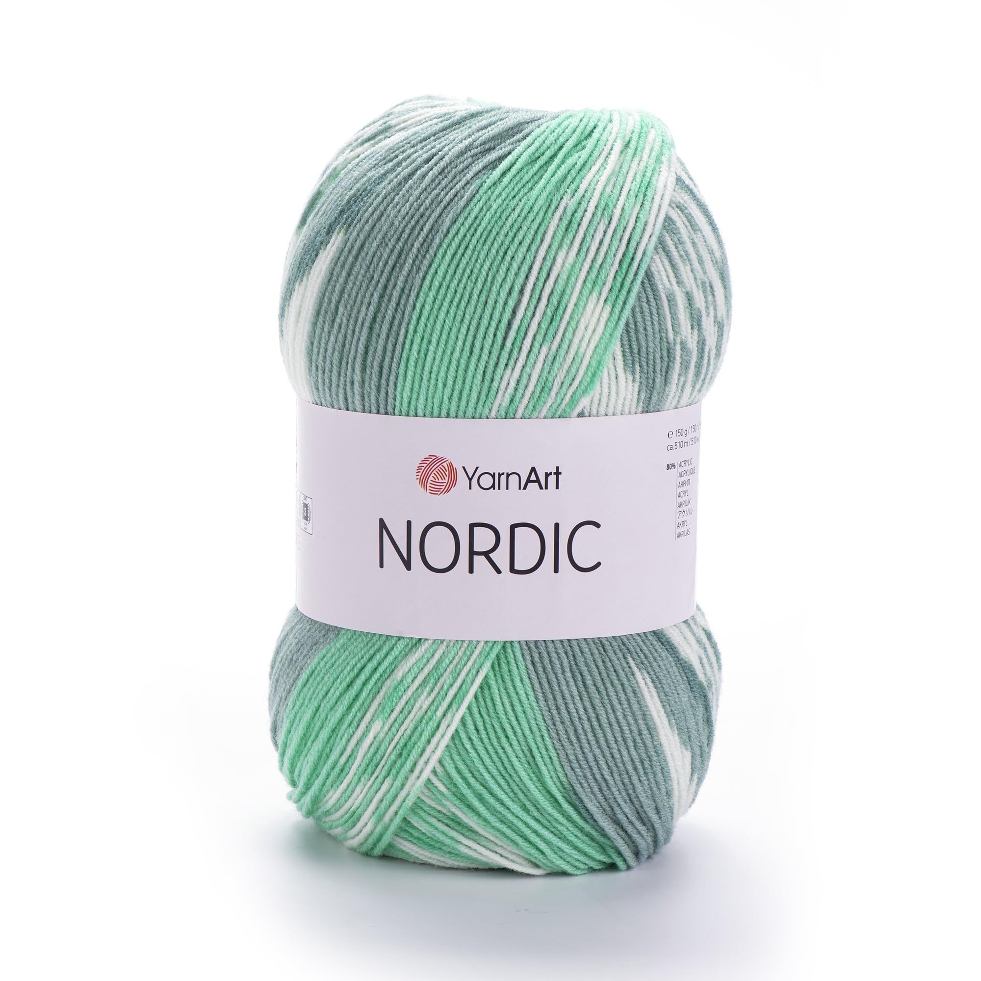YarnArt Nordic - 20% Wool - 80% Acrylic - 150g - 510m