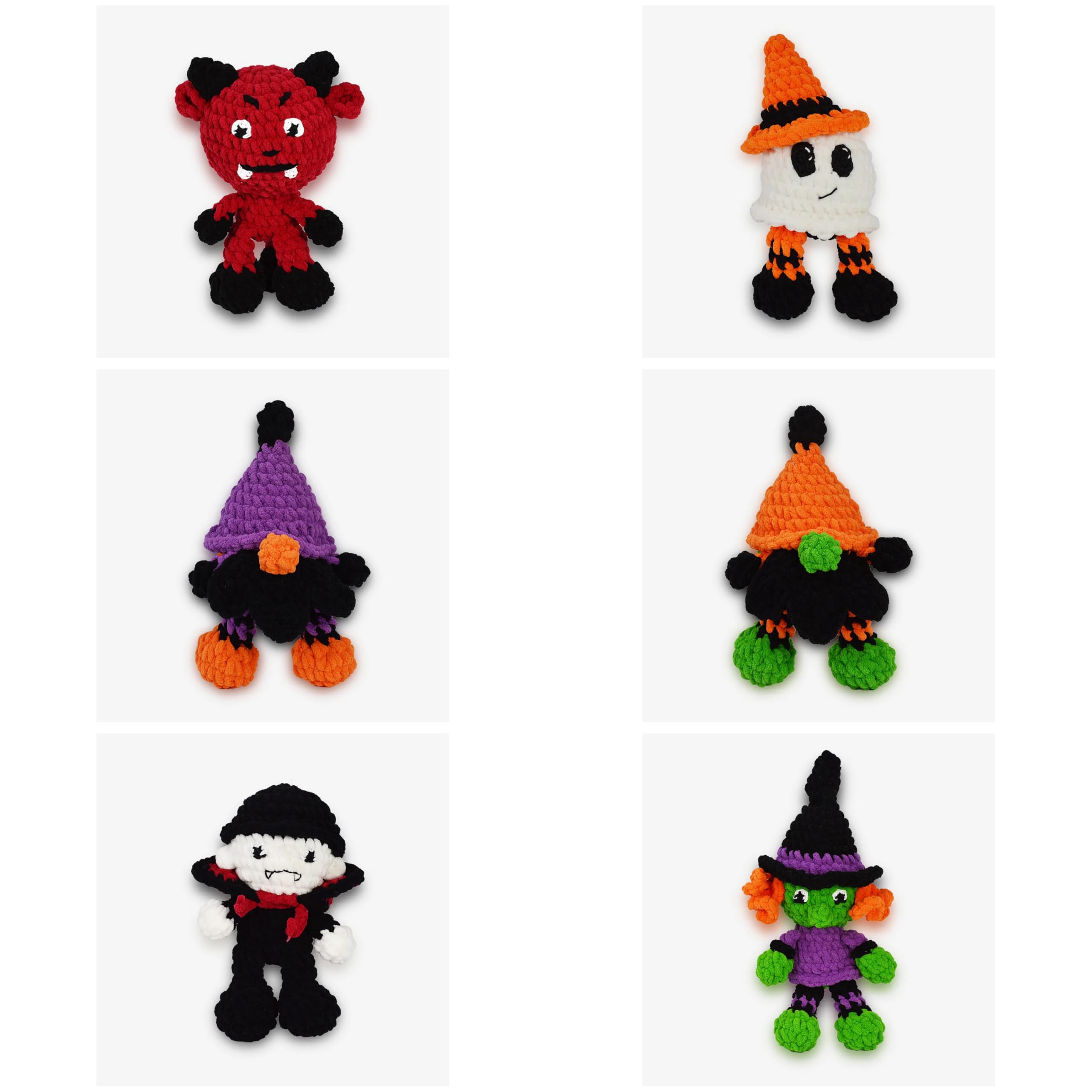 Diamante Crafts Knitty Critters Halloween Crochet Kit Bundle