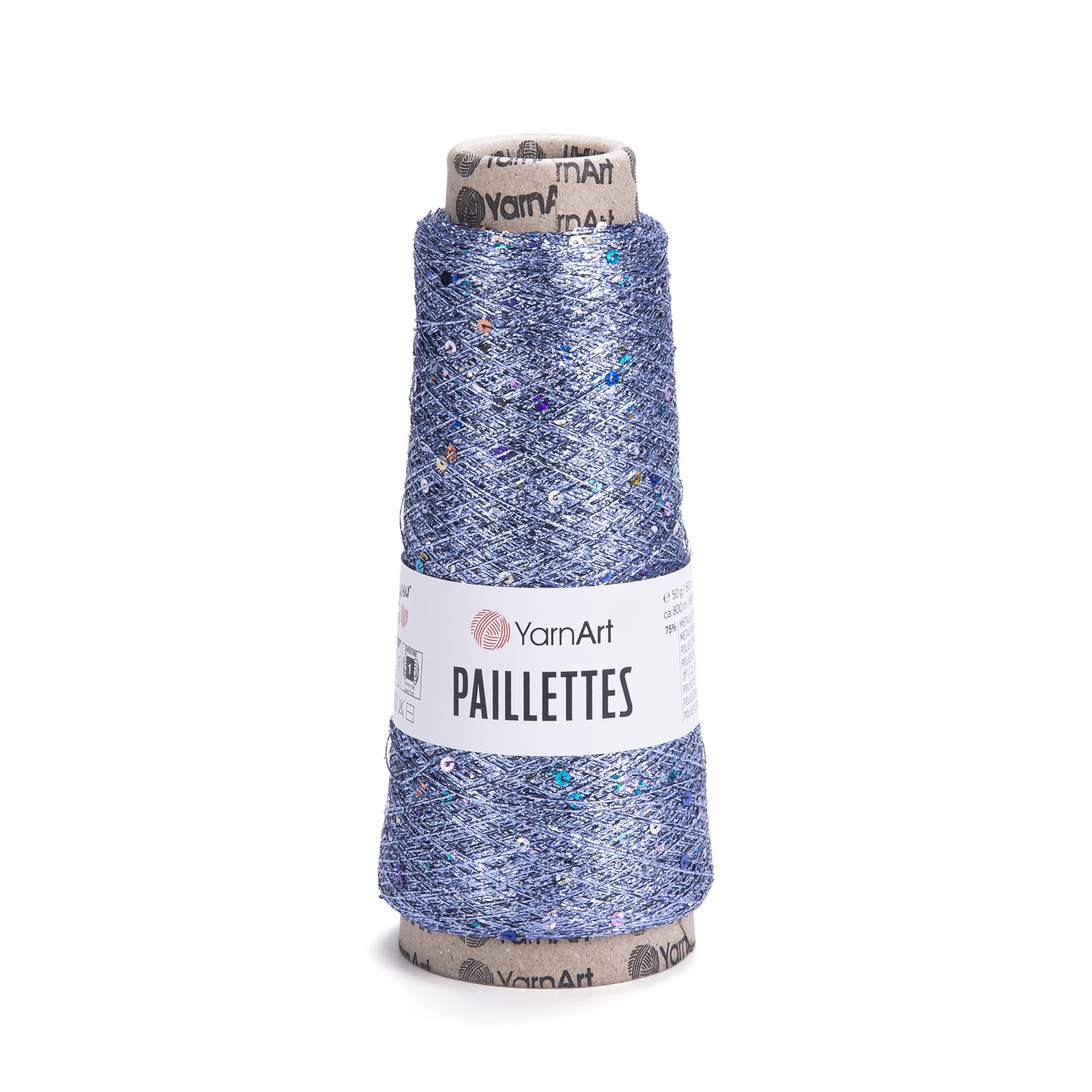YarnArt Paillettes - 75% Metallic Polyester - 25% Payette Polyester