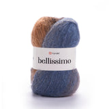 YarnArt Bellissimo - 13% Mohair - 67% Acrylic - 4% Polyamide - 16% Polyester