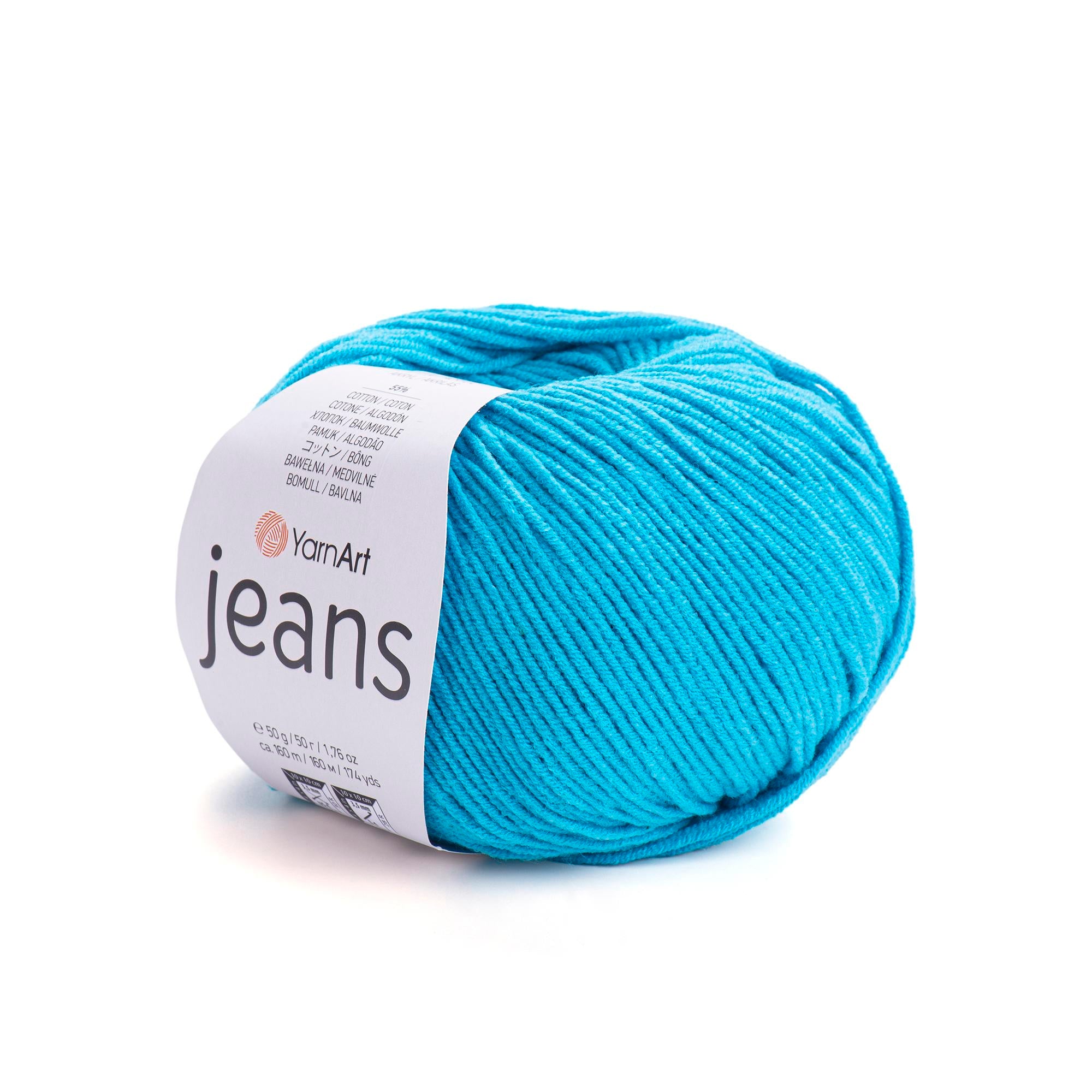 Yarn Art - JEANS - 55% Cotton 45% Acrylic, 160m Knitting and Crochet Yarn