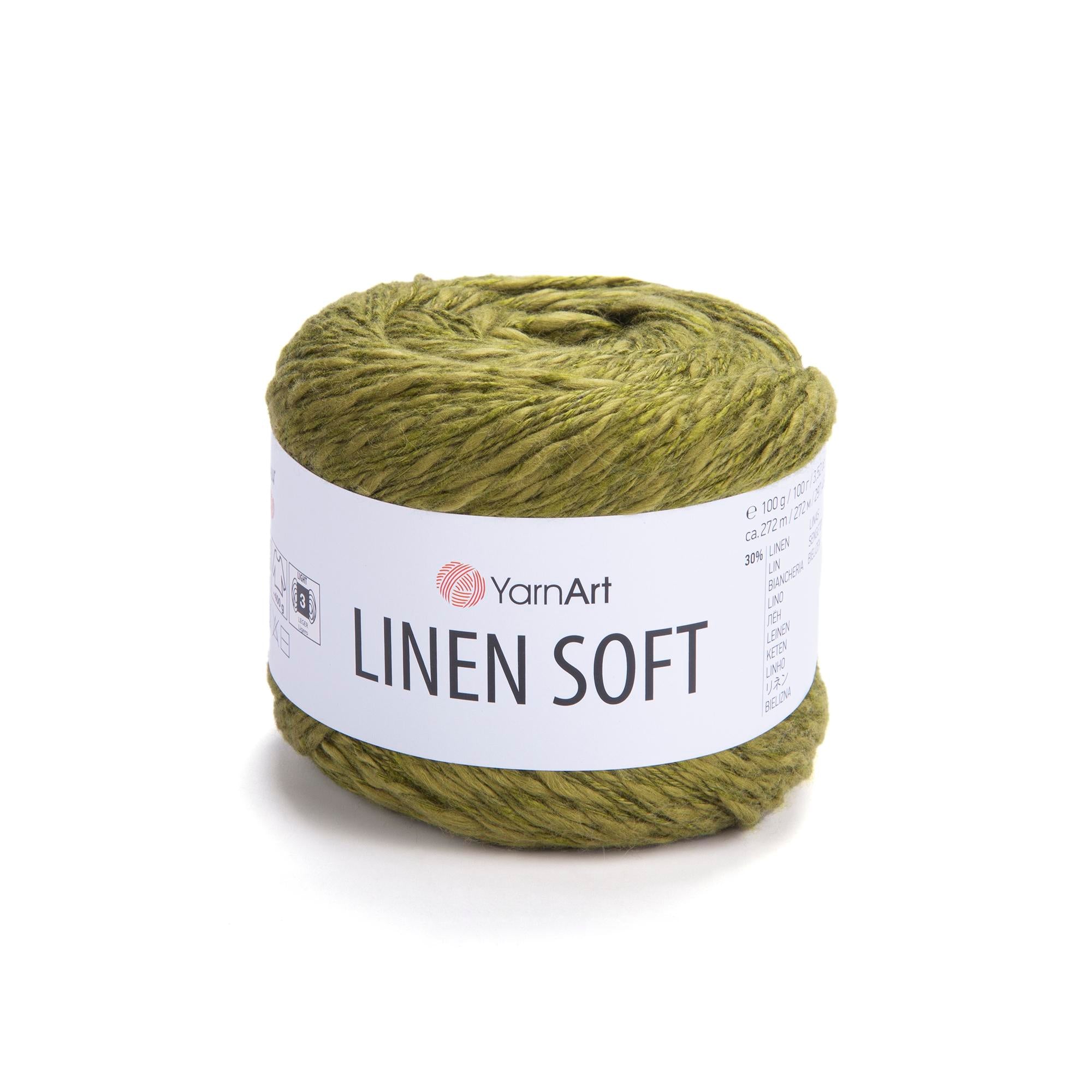 Yarn Art Linen Soft / 100g Double Knit 30% Linen - 36% Viscose - 34% Cotton