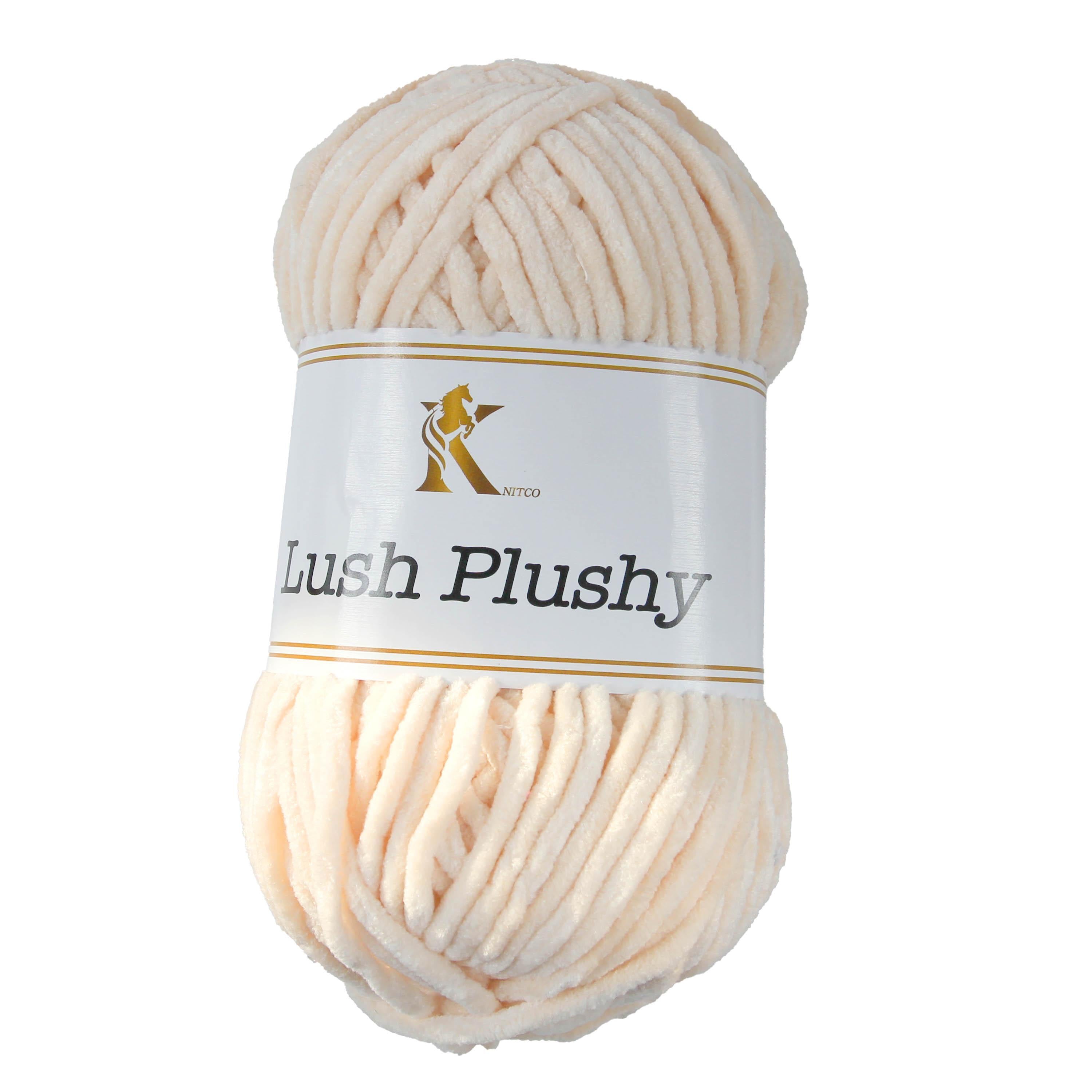 Knit co Lush Plushy / Chenille Chunky - 100g: 100% Polyester