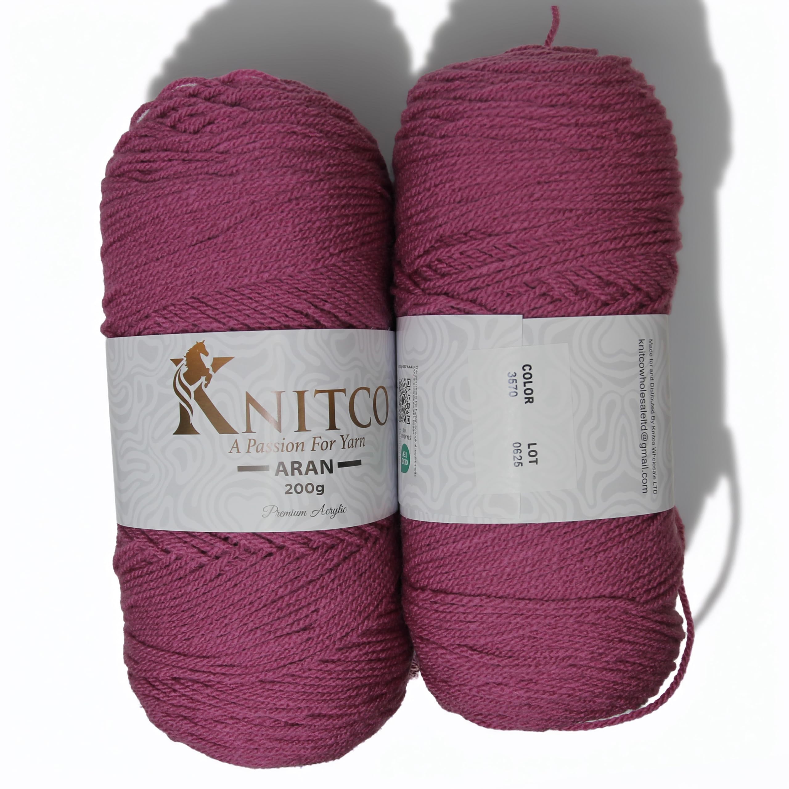 Knitco Aran - 200g - 420m - 100% Acrylic