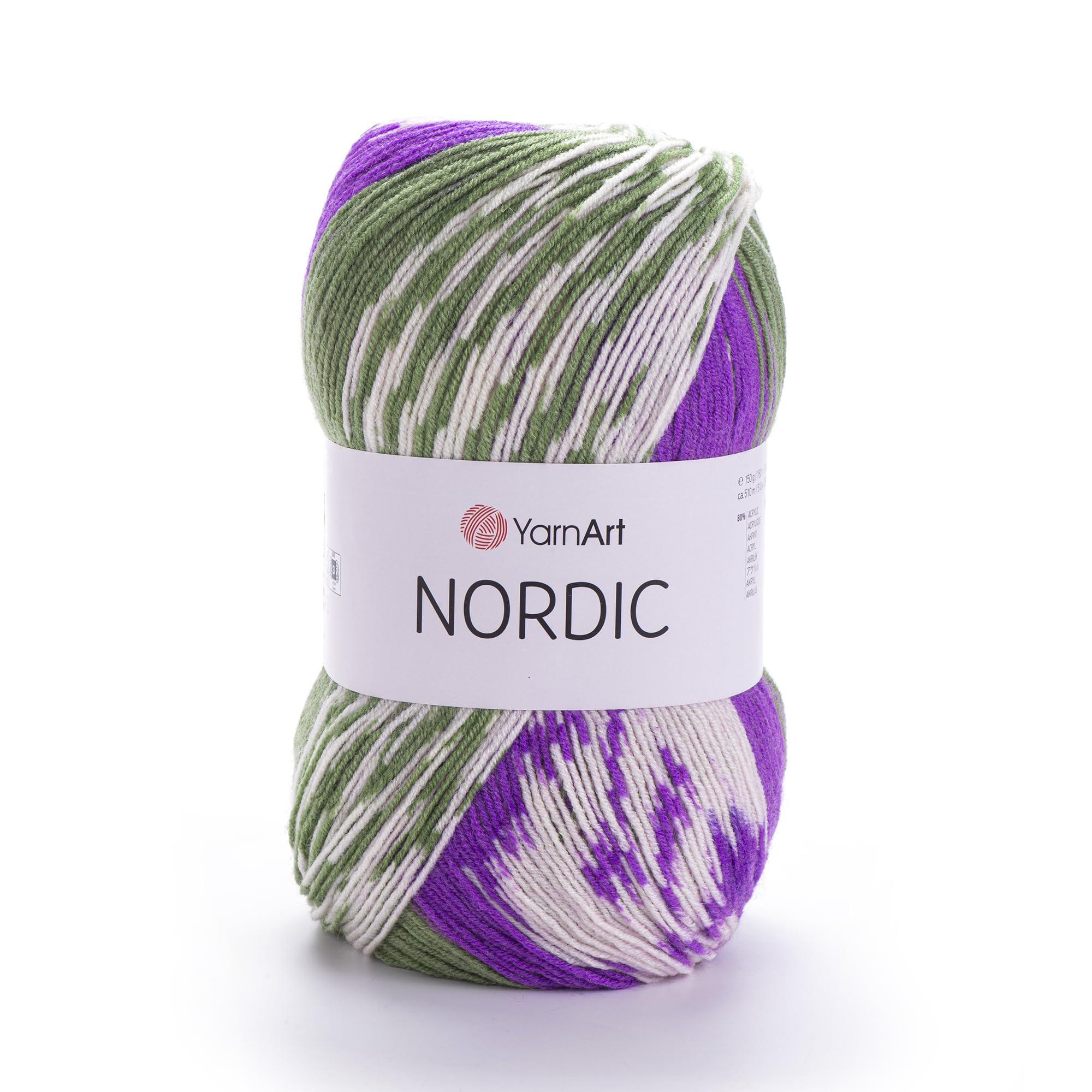 YarnArt Nordic - 20% Wool - 80% Acrylic - 150g - 510m