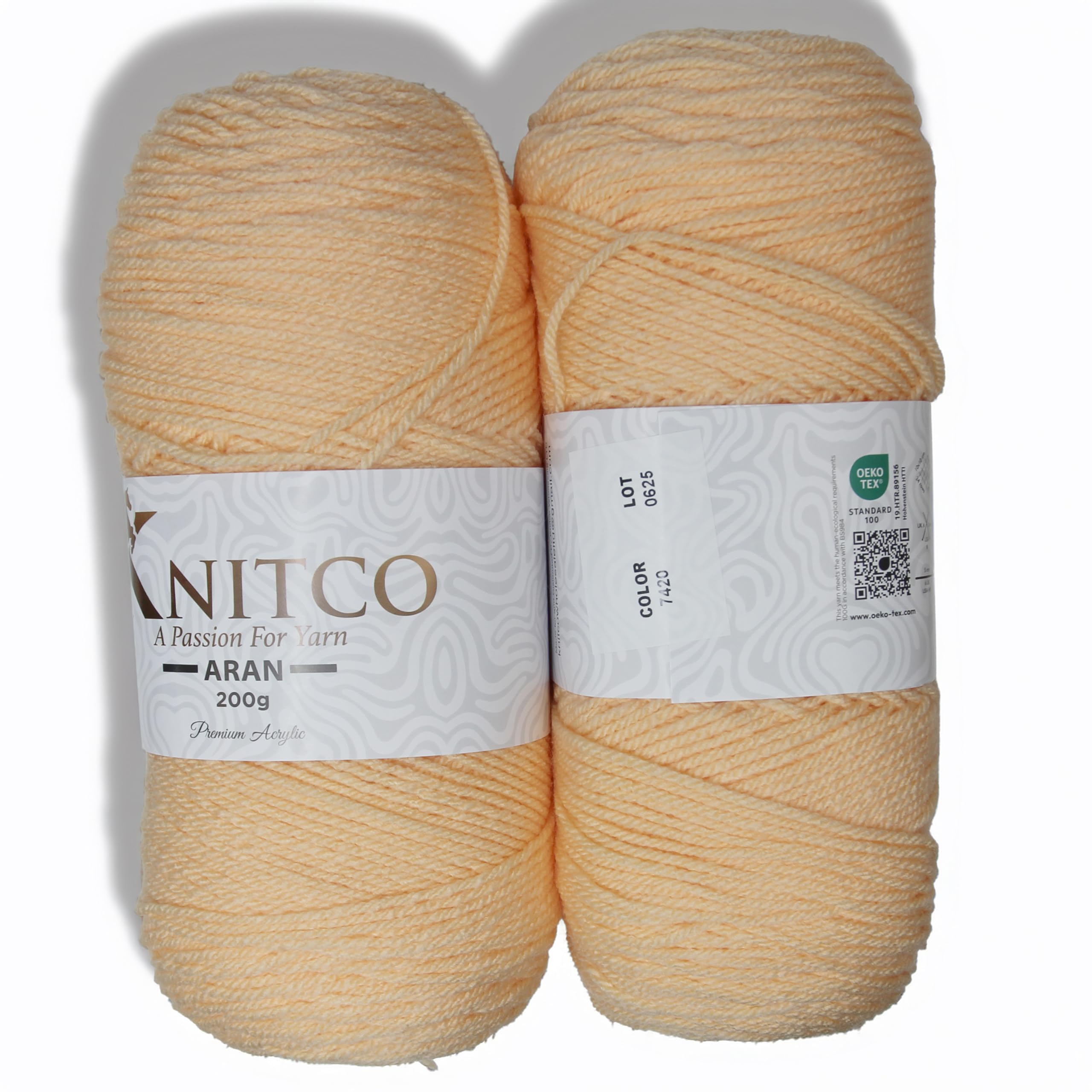 Knitco Aran - 200g - 420m - 100% Acrylic