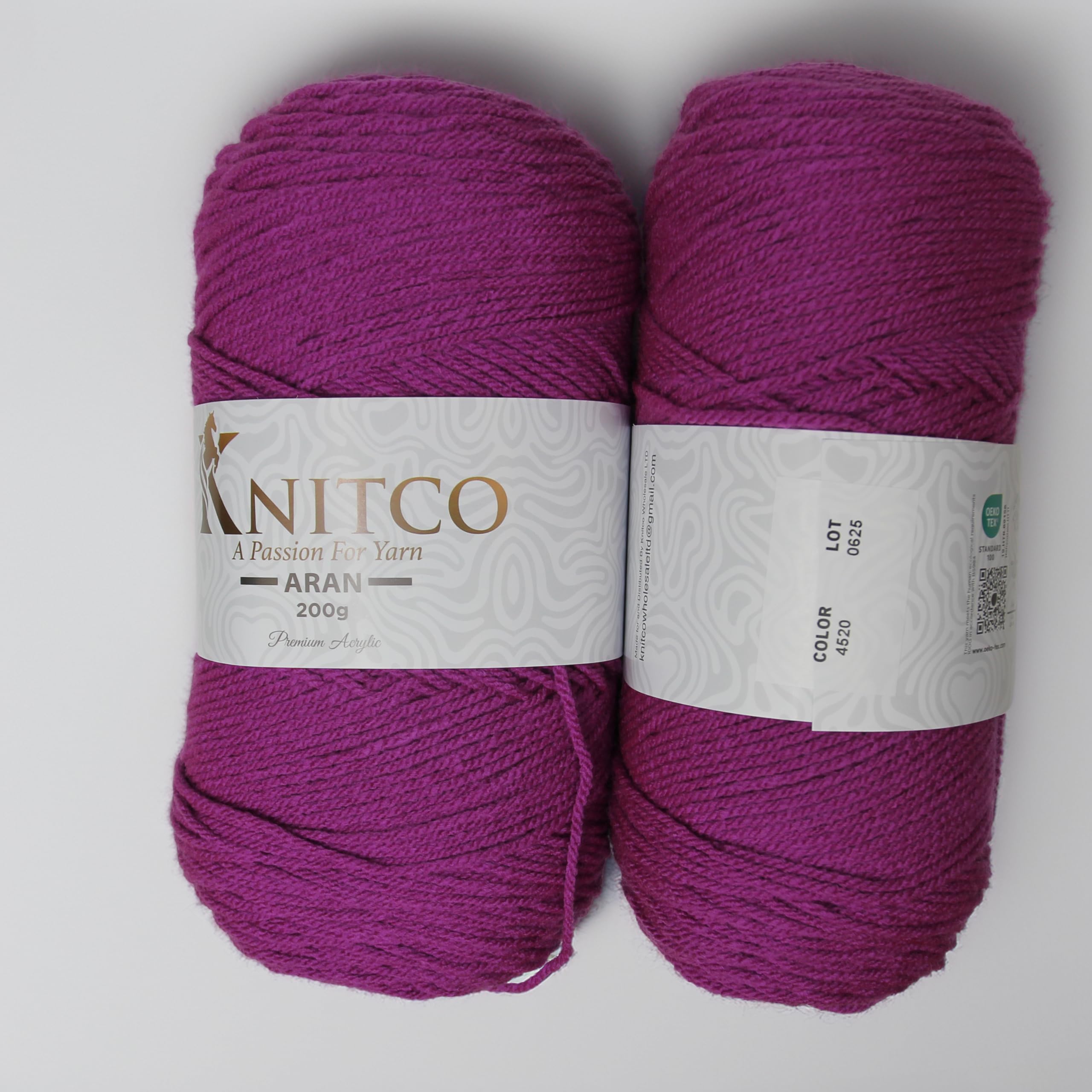 Knitco Aran - 200g - 420m - 100% Acrylic