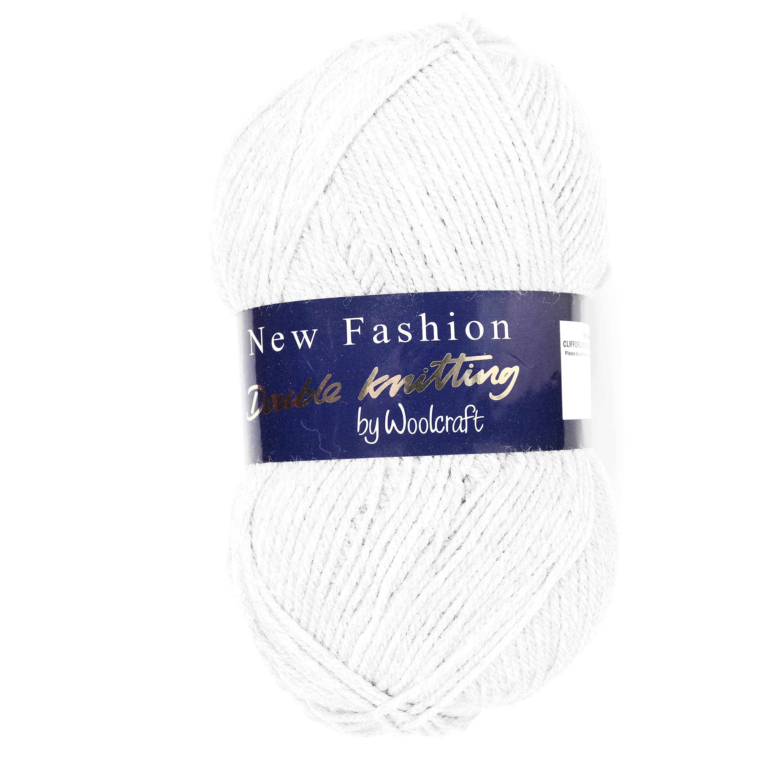 Woolcraft NEW FASHION DK Knitting White - 7F76