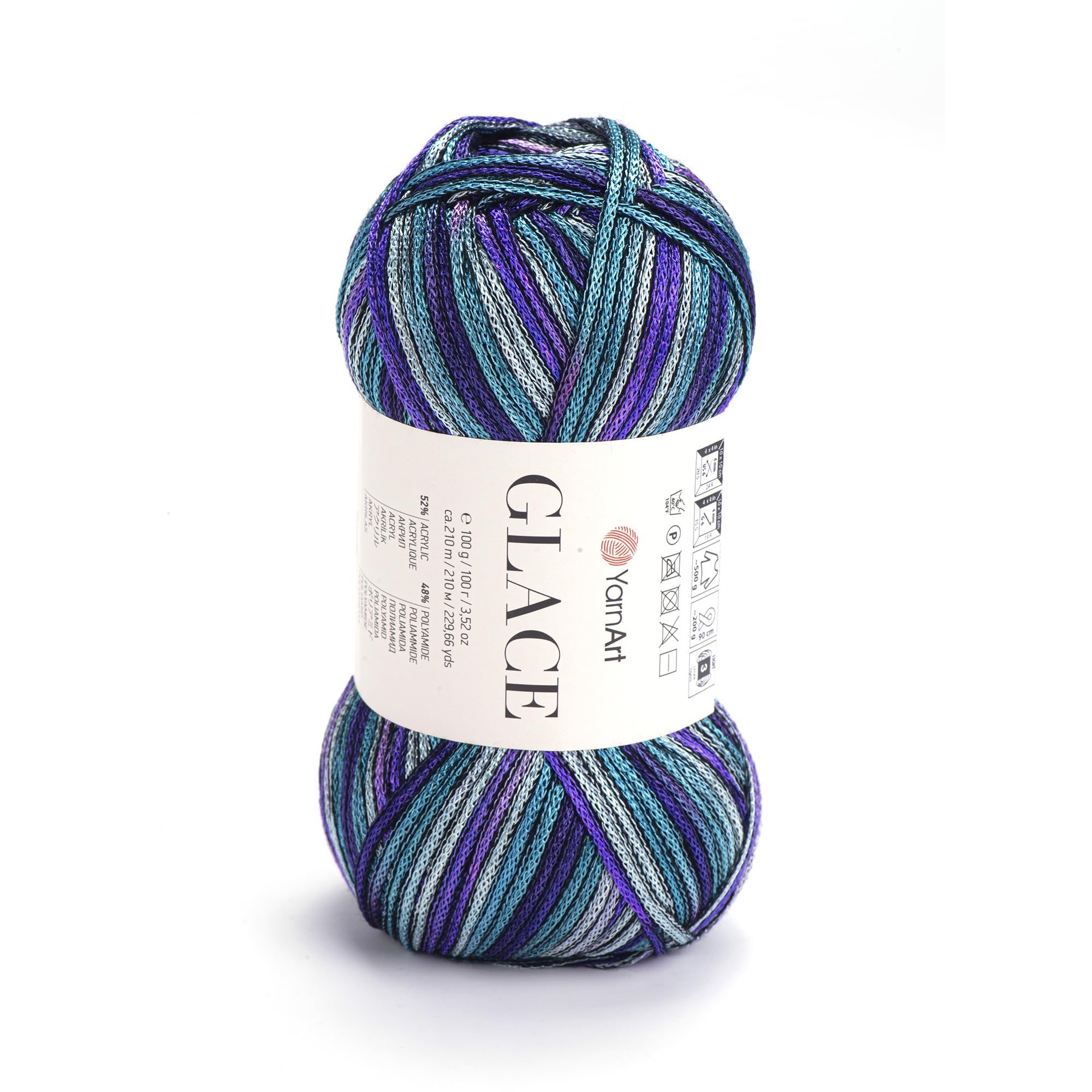 YarnArt Glace - 52% Acrylic - 48% Polyamide