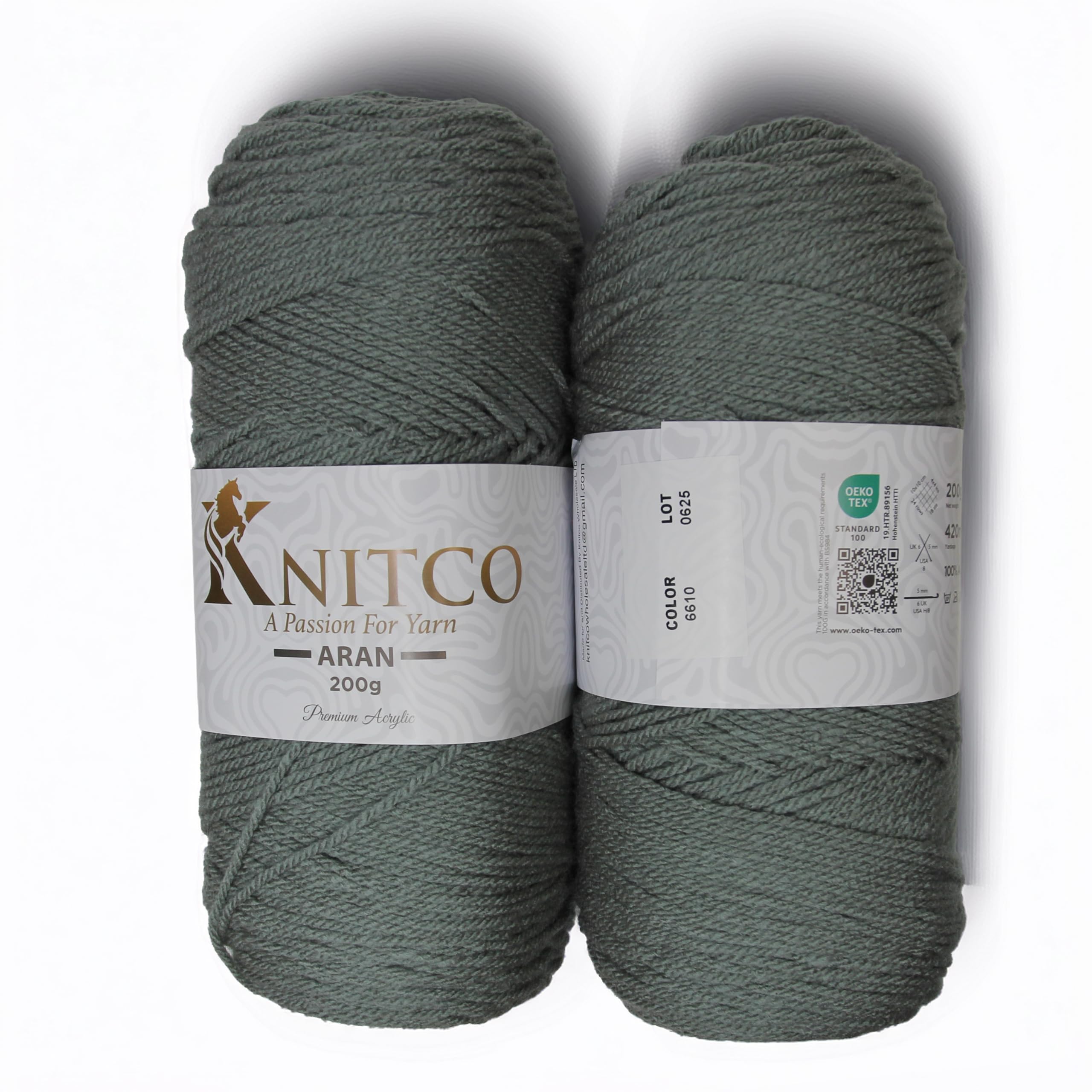 Knitco Aran - 200g - 420m - 100% Acrylic