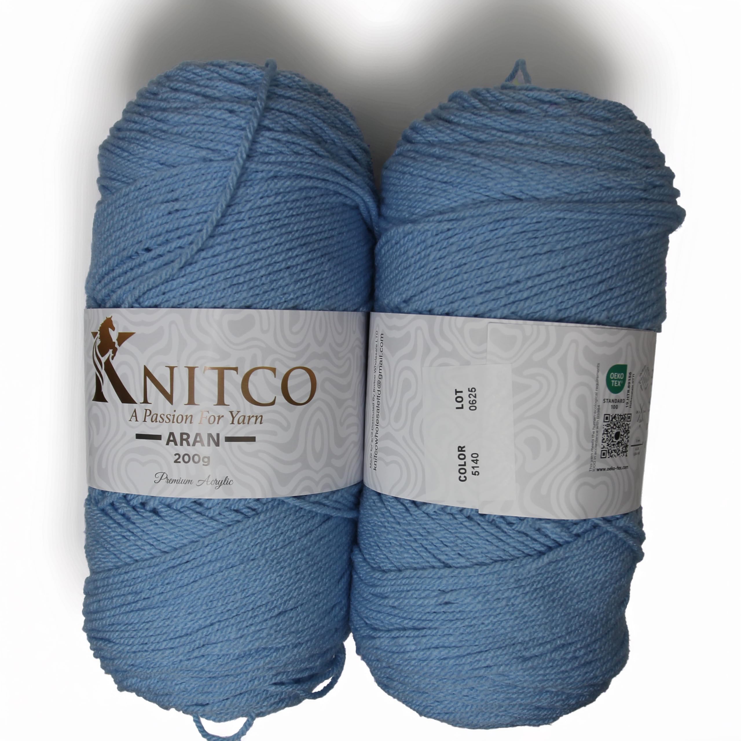 Knitco Aran - 200g - 420m - 100% Acrylic