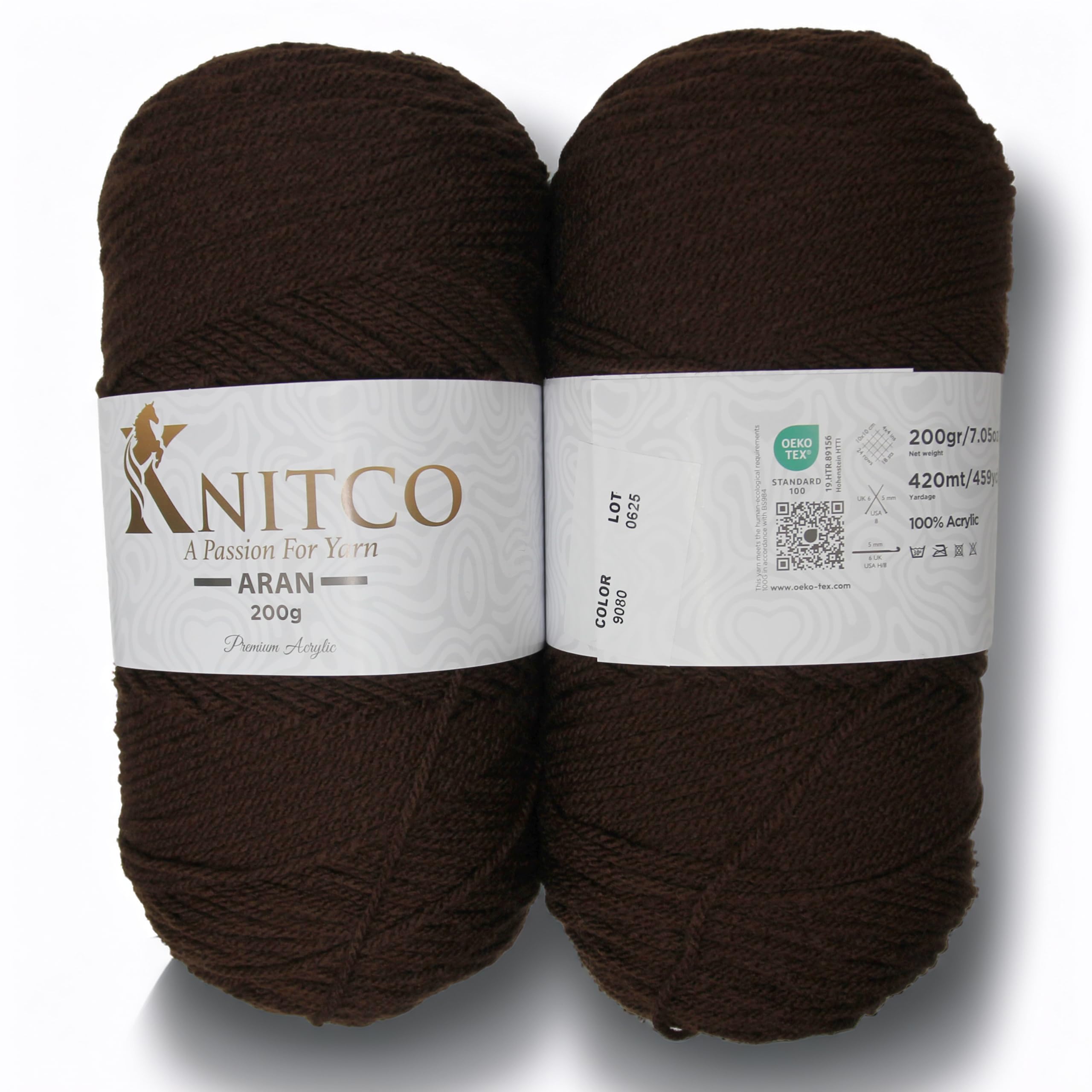 Knitco Aran - 200g - 420m - 100% Acrylic