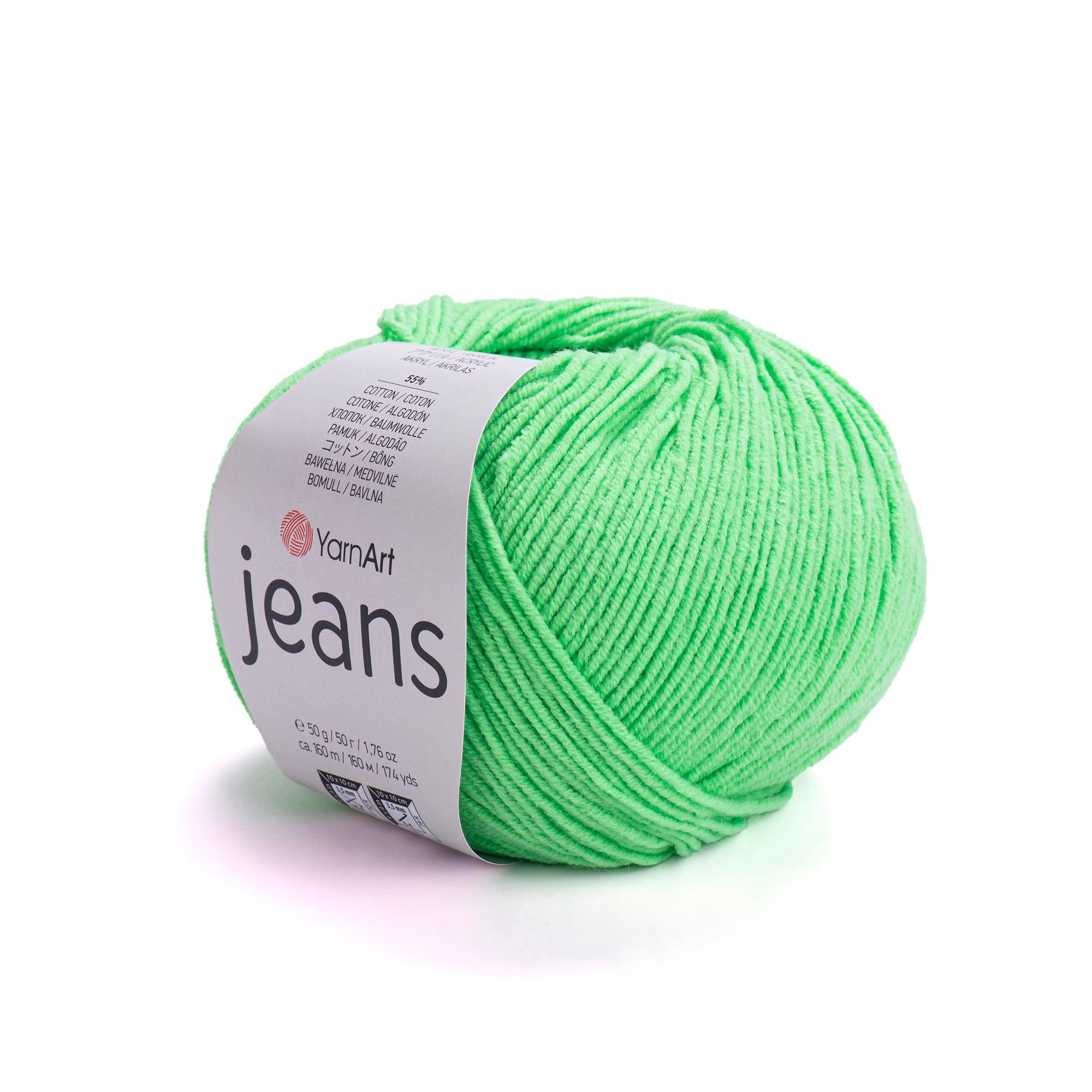 Yarn Art - JEANS - 55% Cotton 45% Acrylic, 160m Knitting and Crochet Yarn
