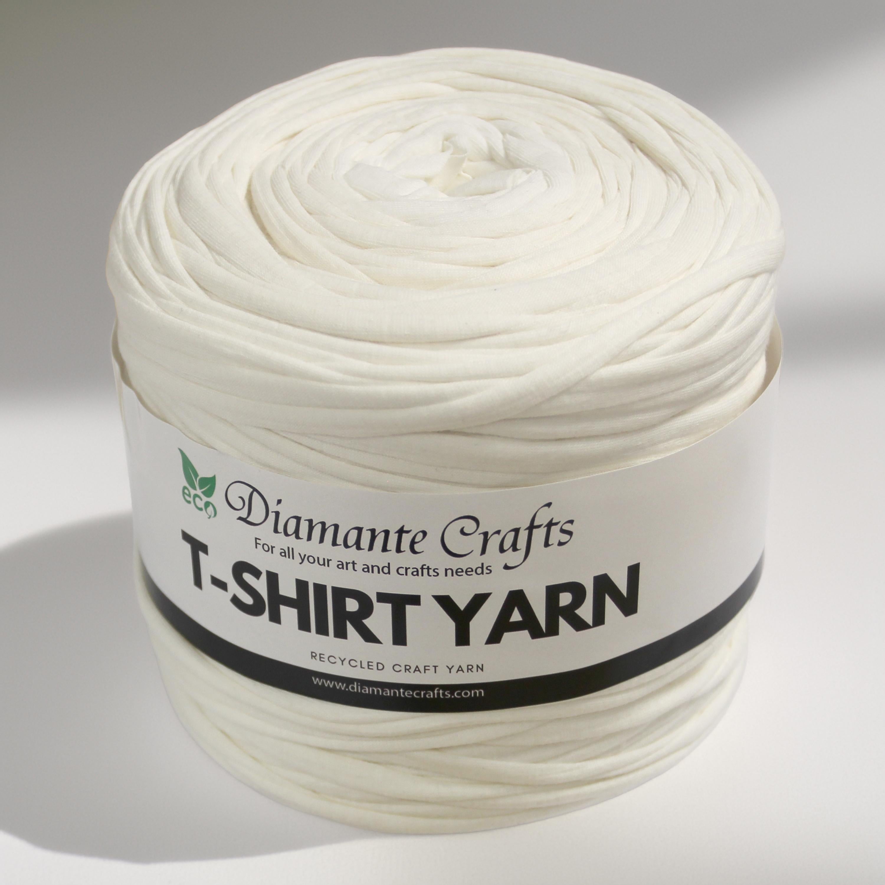 Diamante Crafts Tshirt Yarn - 650g - 110m - 85% Cotton - 10% Recycled Fibres - 5% Elastane