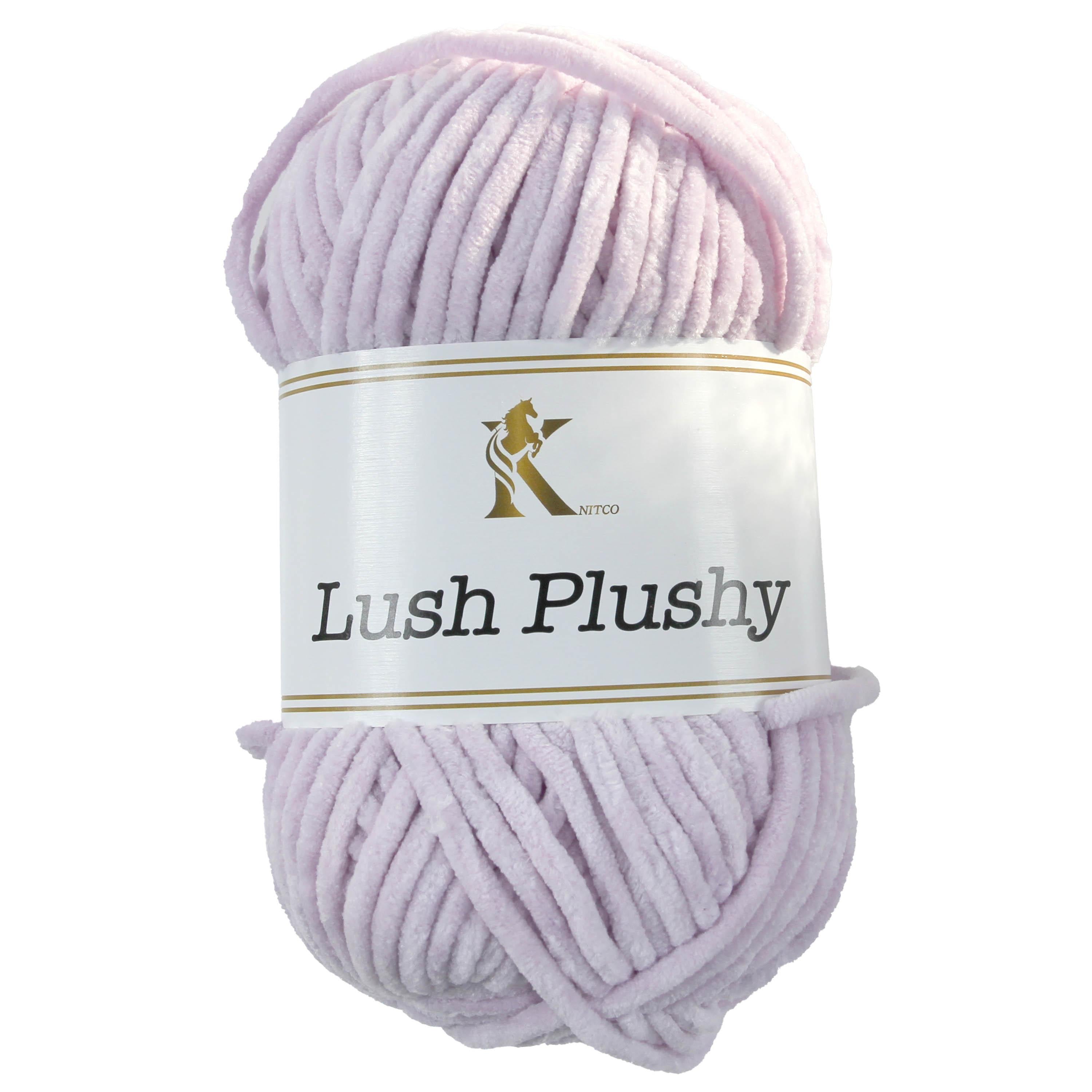 Knit co Lush Plushy / Chenille Chunky - 100g: 100% Polyester