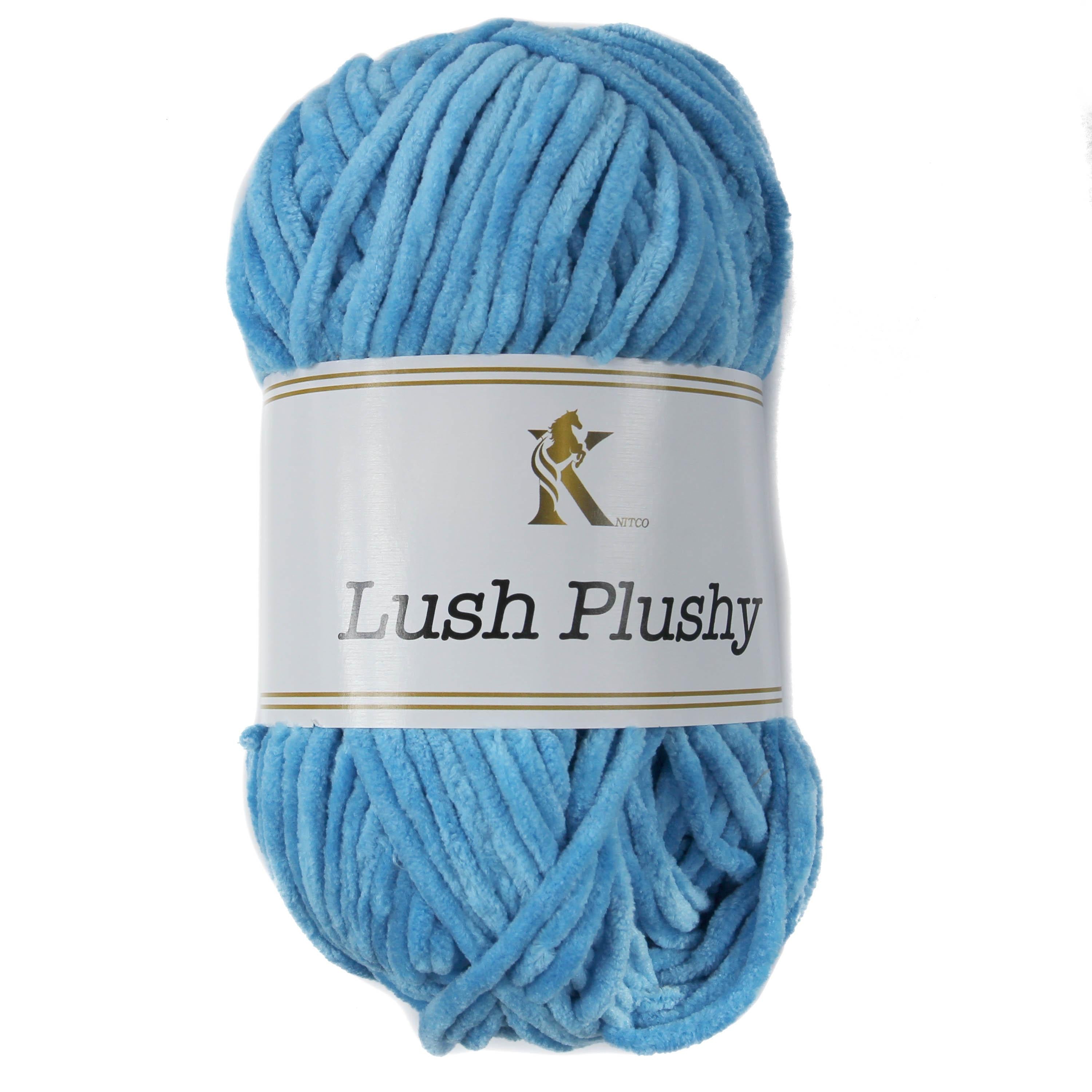 Knit co Lush Plushy / Chenille Chunky - 100g: 100% Polyester