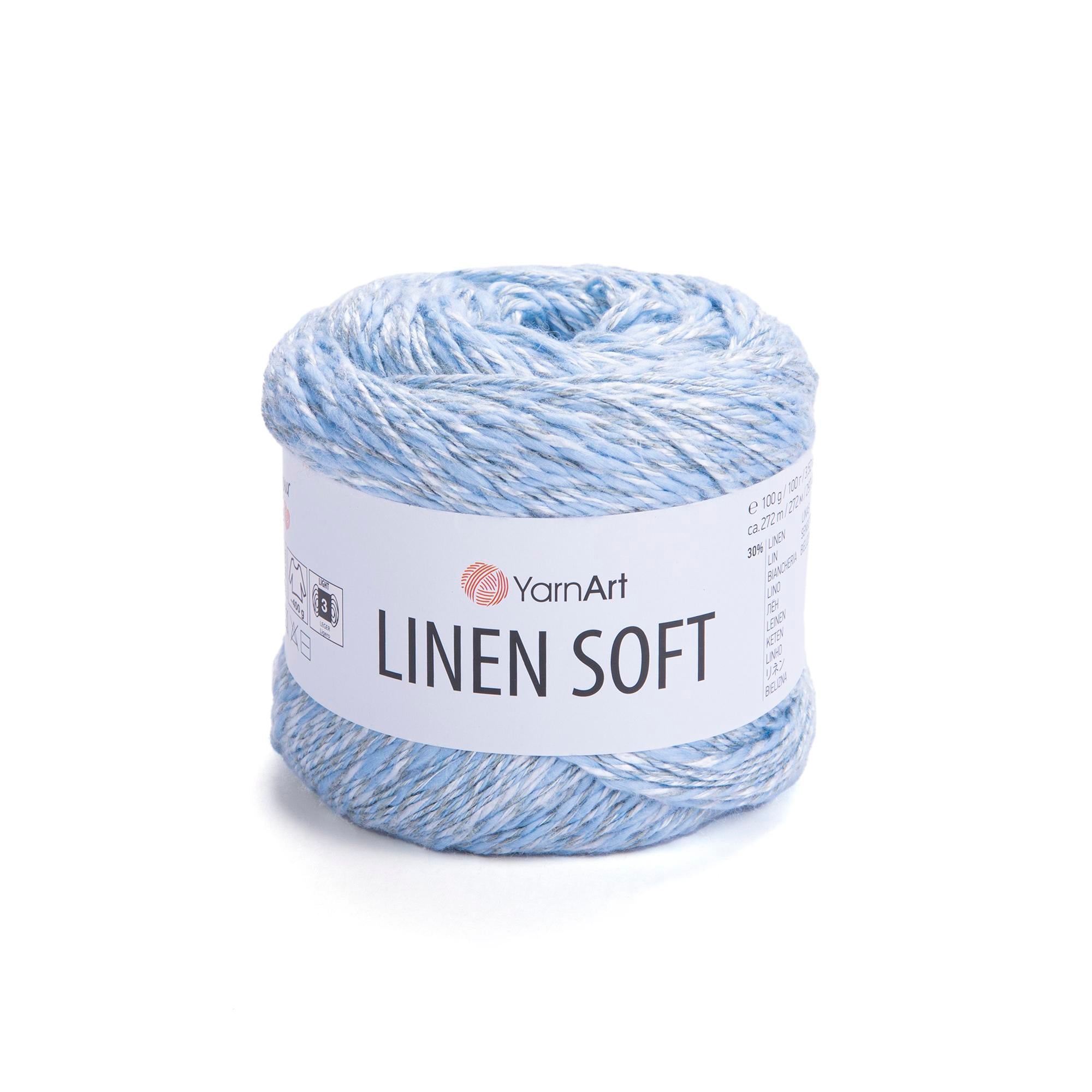 Yarn Art Linen Soft / 100g Double Knit 30% Linen - 36% Viscose - 34% Cotton