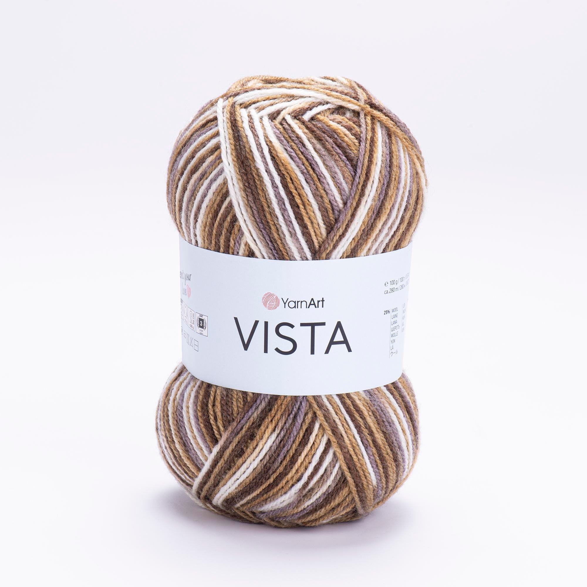 Yarn Art Vista / 100g Double Knit 25% Wool -75% Acrylic