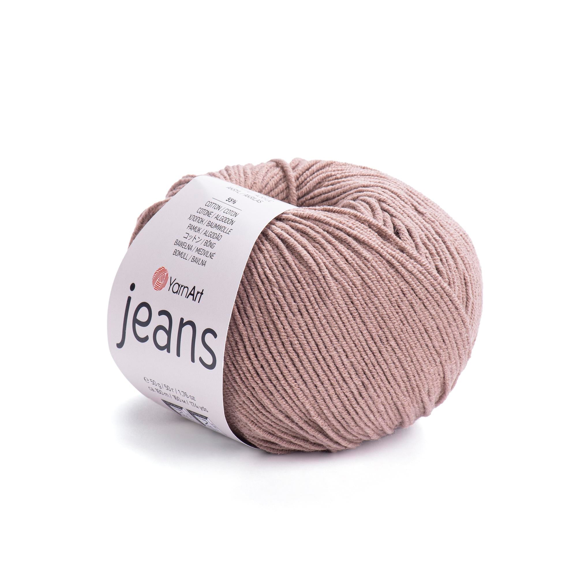 Yarn Art - JEANS - 55% Cotton 45% Acrylic, 160m Knitting and Crochet Yarn