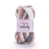 YarnArt Melody - 9% Wool - 21% Acrylic - 70% Polyamide - 100g - 230m