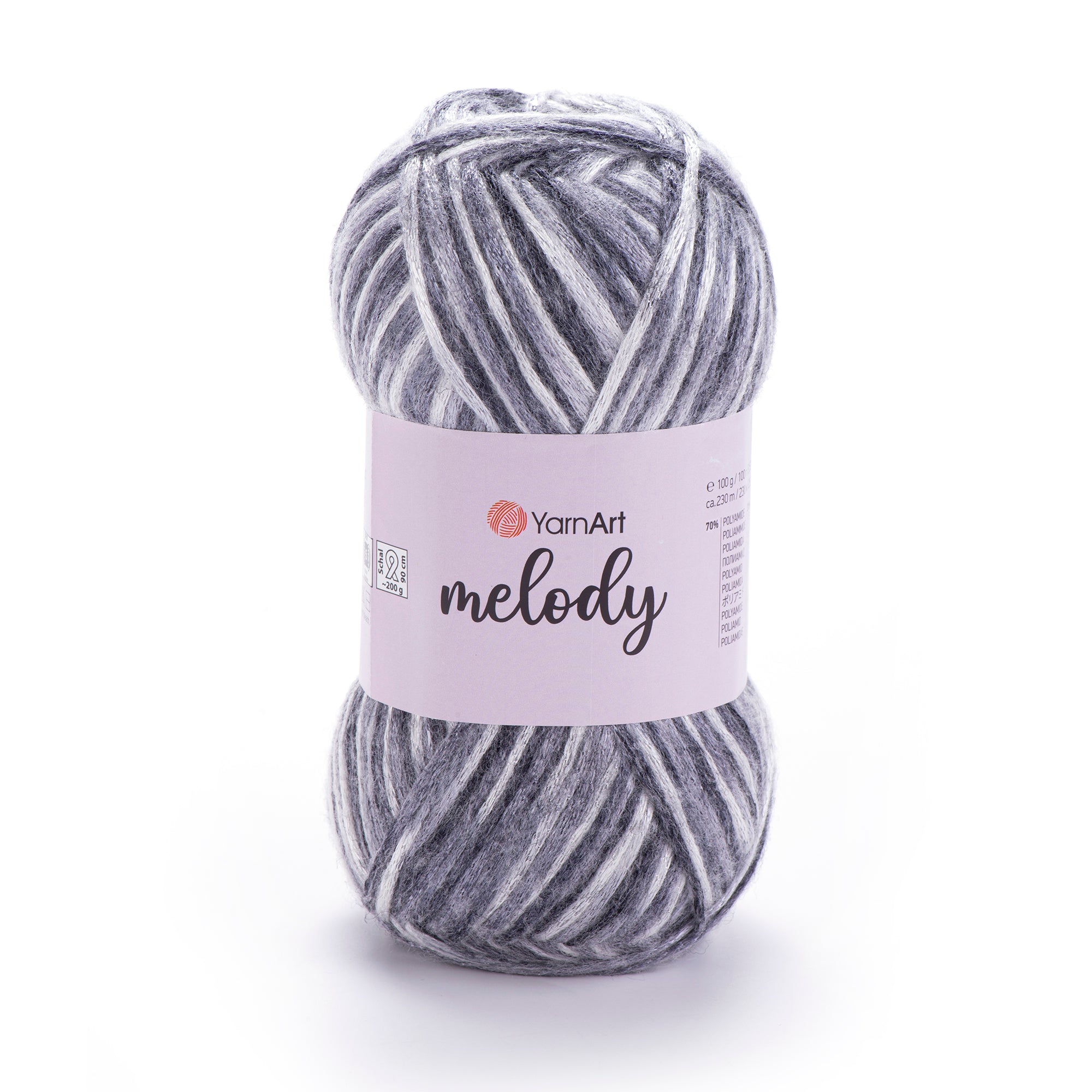 YarnArt Melody - 9% Wool - 21% Acrylic - 70% Polyamide - 100g - 230m