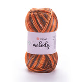 YarnArt Melody - 9% Wool - 21% Acrylic - 70% Polyamide - 100g - 230m