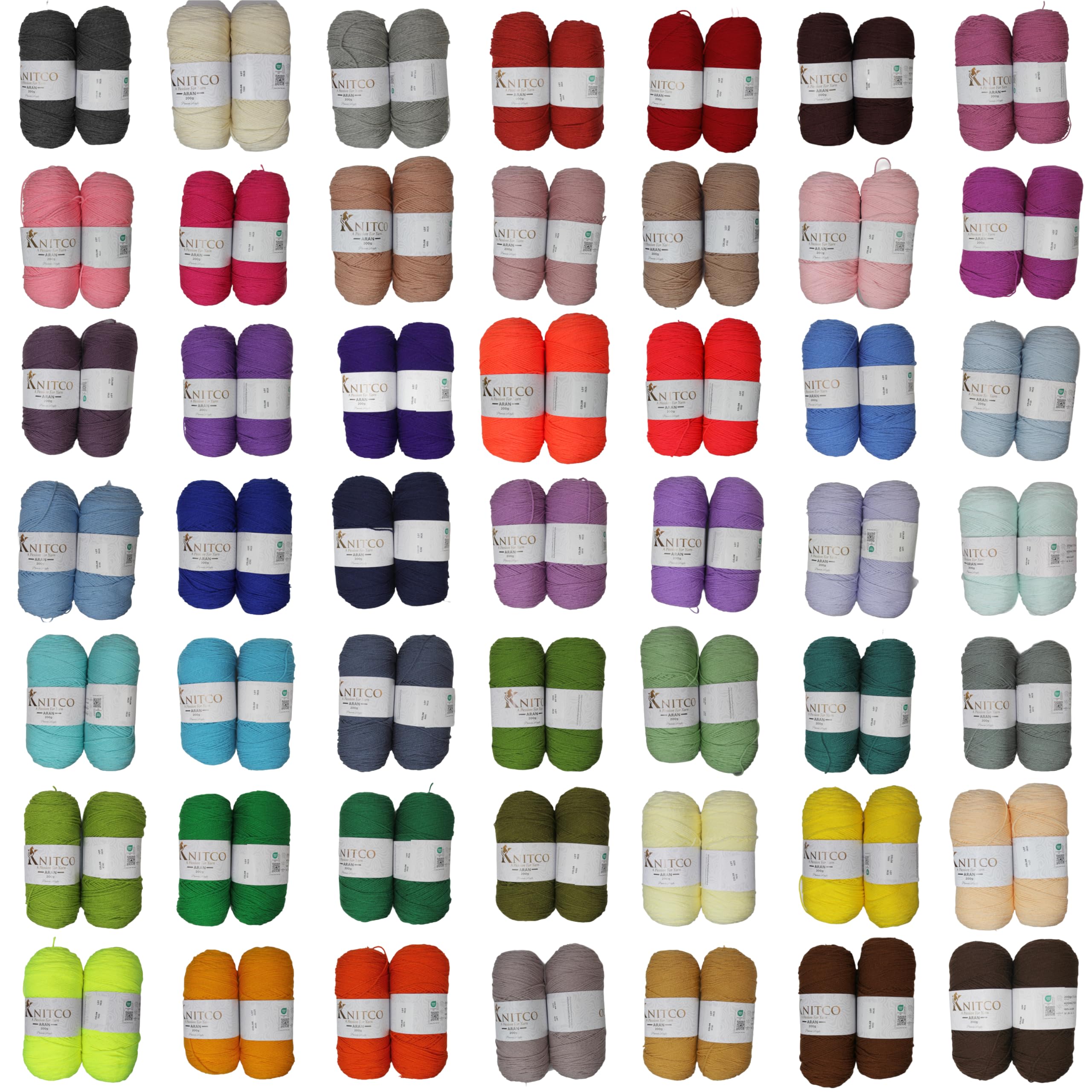 Knitco Aran - 200g - 420m - 100% Acrylic