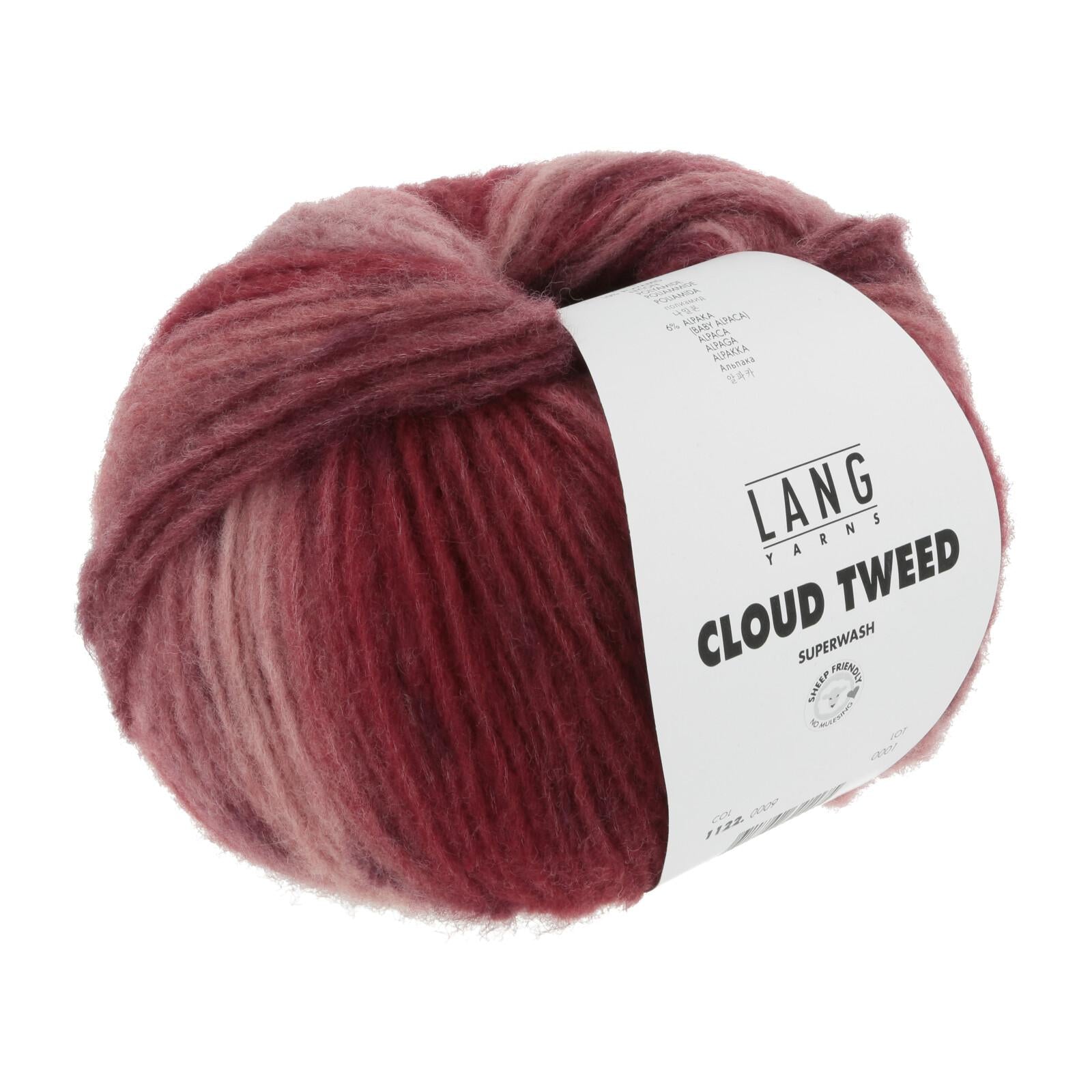 Cloud Tweed Lang Yarns, 100g, 84% virgin wool, 10%nylon, 6% Baby alpaca