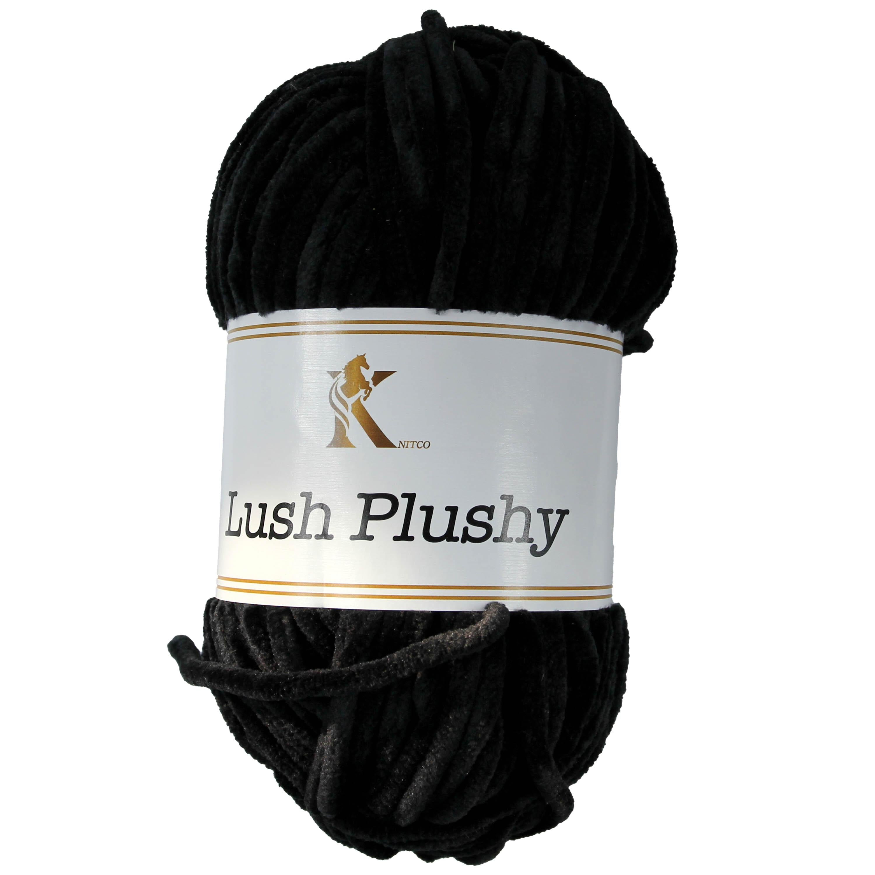 Knit co Lush Plushy / Chenille Chunky - 100g: 100% Polyester