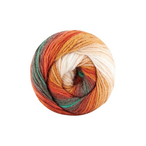 Papatya Batik Dk Variegated Pack Of 5 - 100g, 100% Acrylic, 360m
