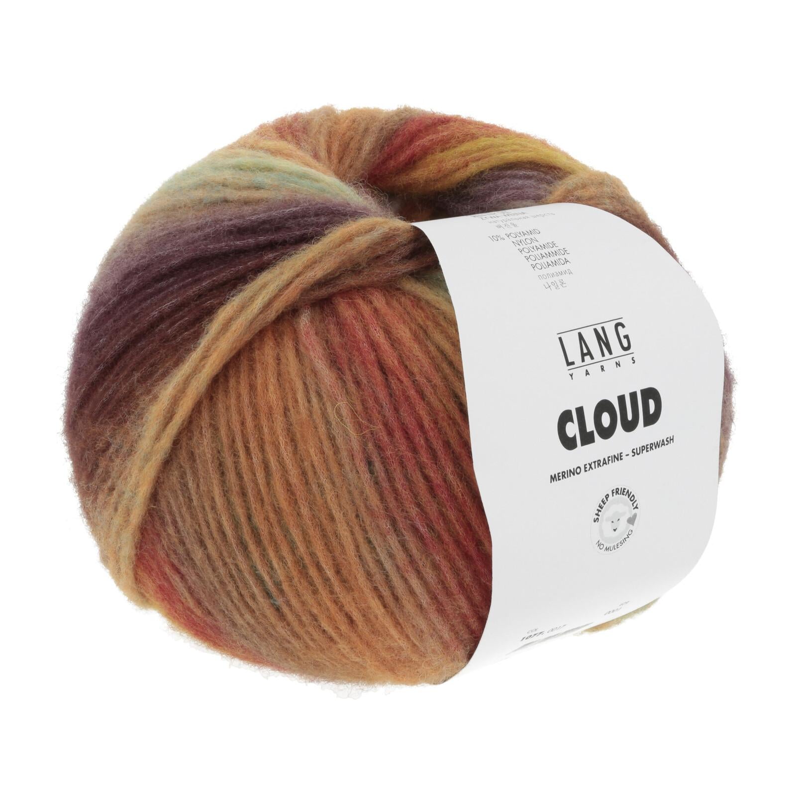 Cloud Lang Yarns, 100g, 260m, 90% merino, 10% nylon